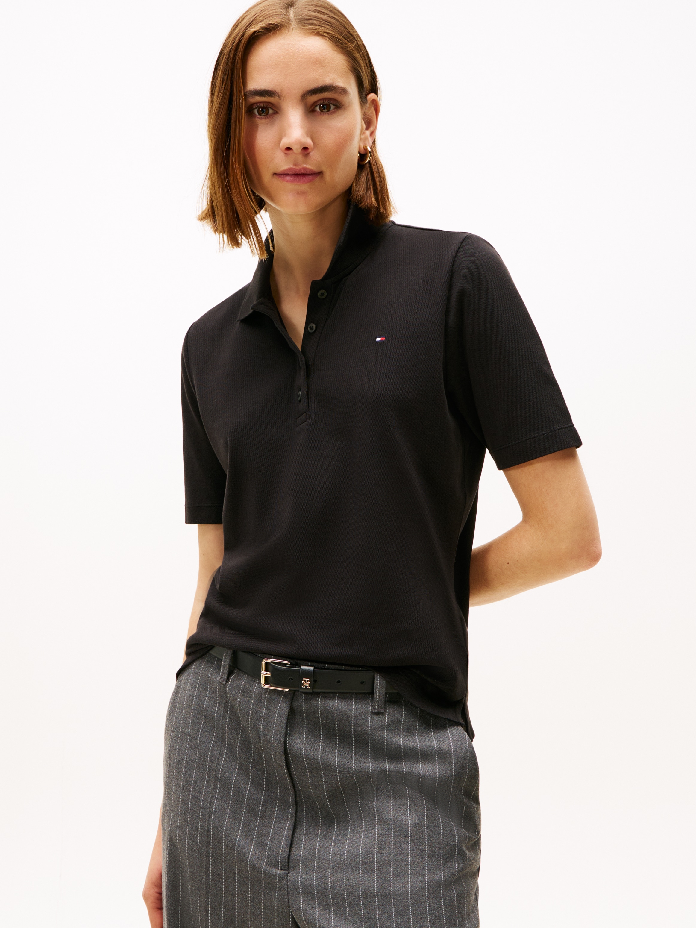 Tommy Hilfiger Poloshirt »Regular Fit Pique Premium Polo« Baumwollmischung, regular fit