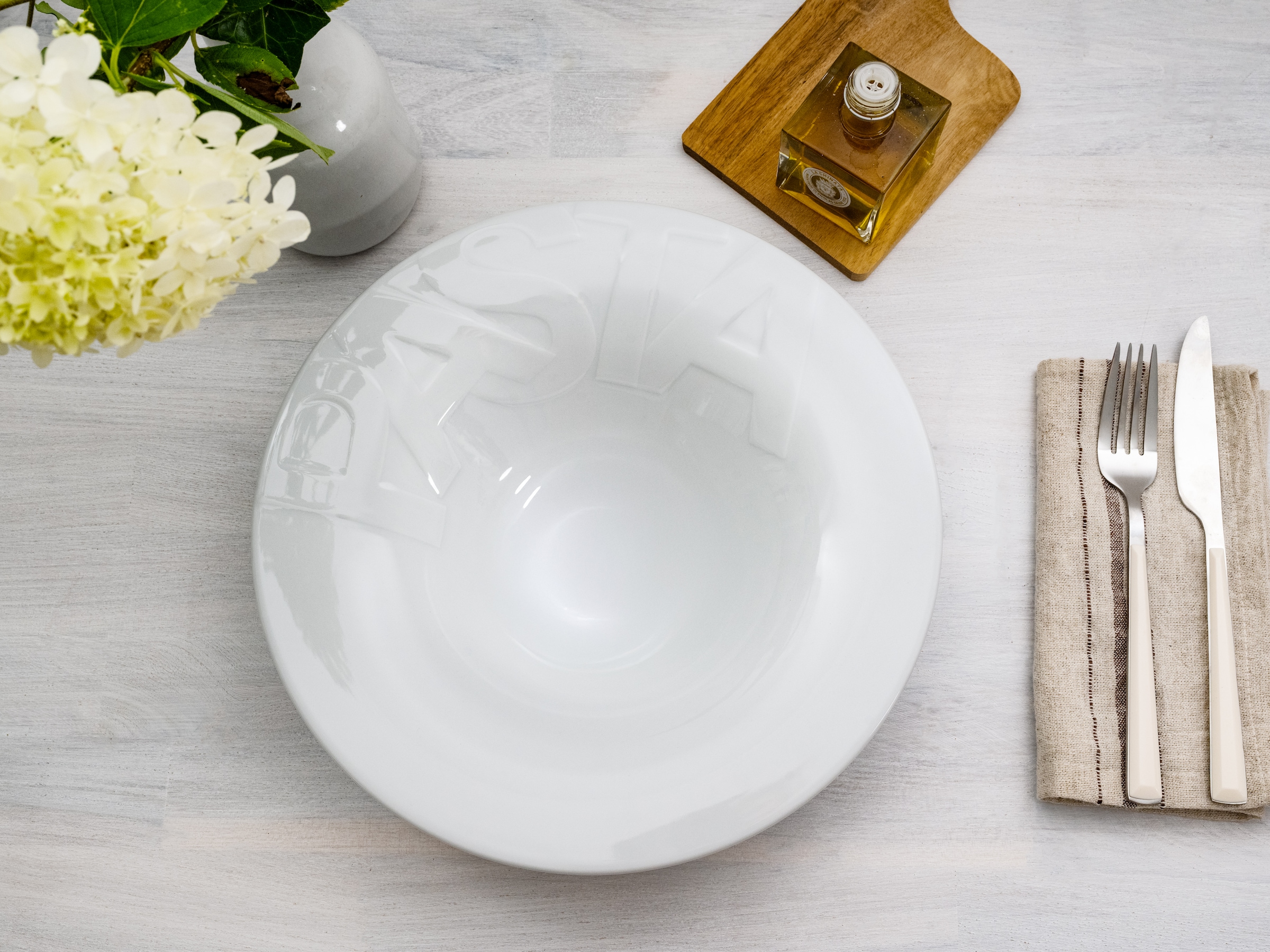 CreaTable Pastateller »Essteller«, (Set, 4 St.), Teller Set für 4 Personen, weiß, Porzellan
