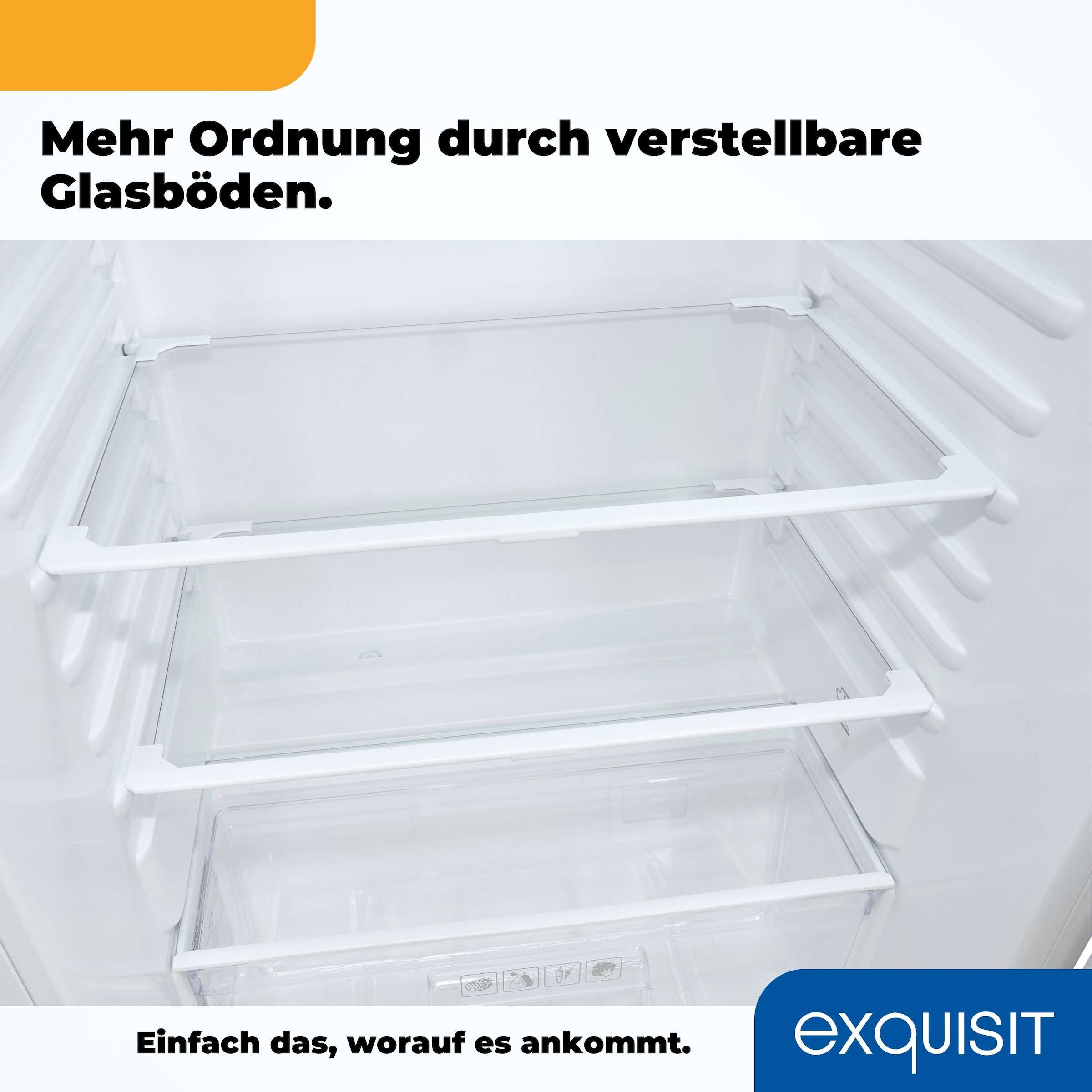 exquisit Einbaukühlschrank »EKS131-V-040E«