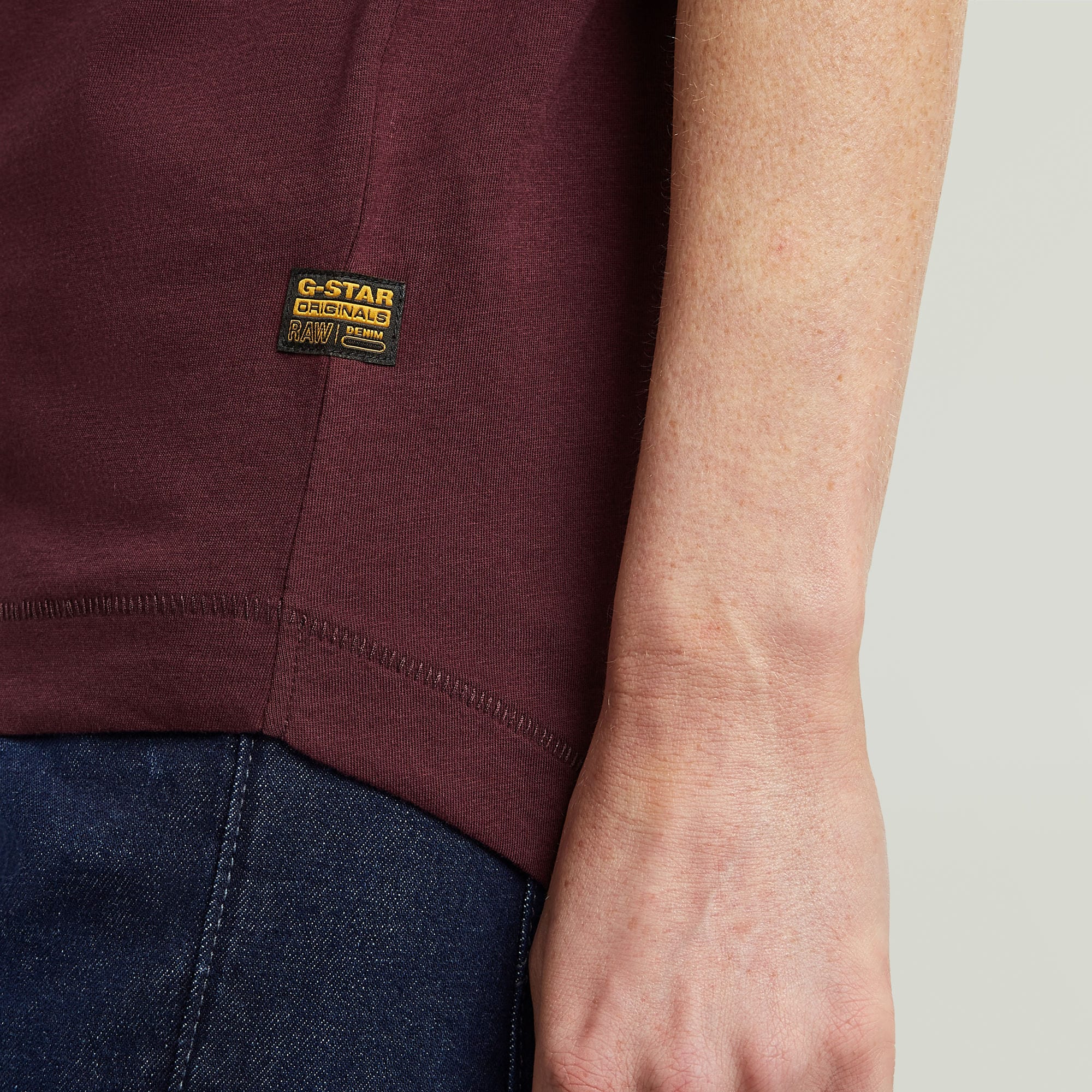 G-STAR T-Shirt »Rolled up«, mit umgeschlagenen Ärmeln