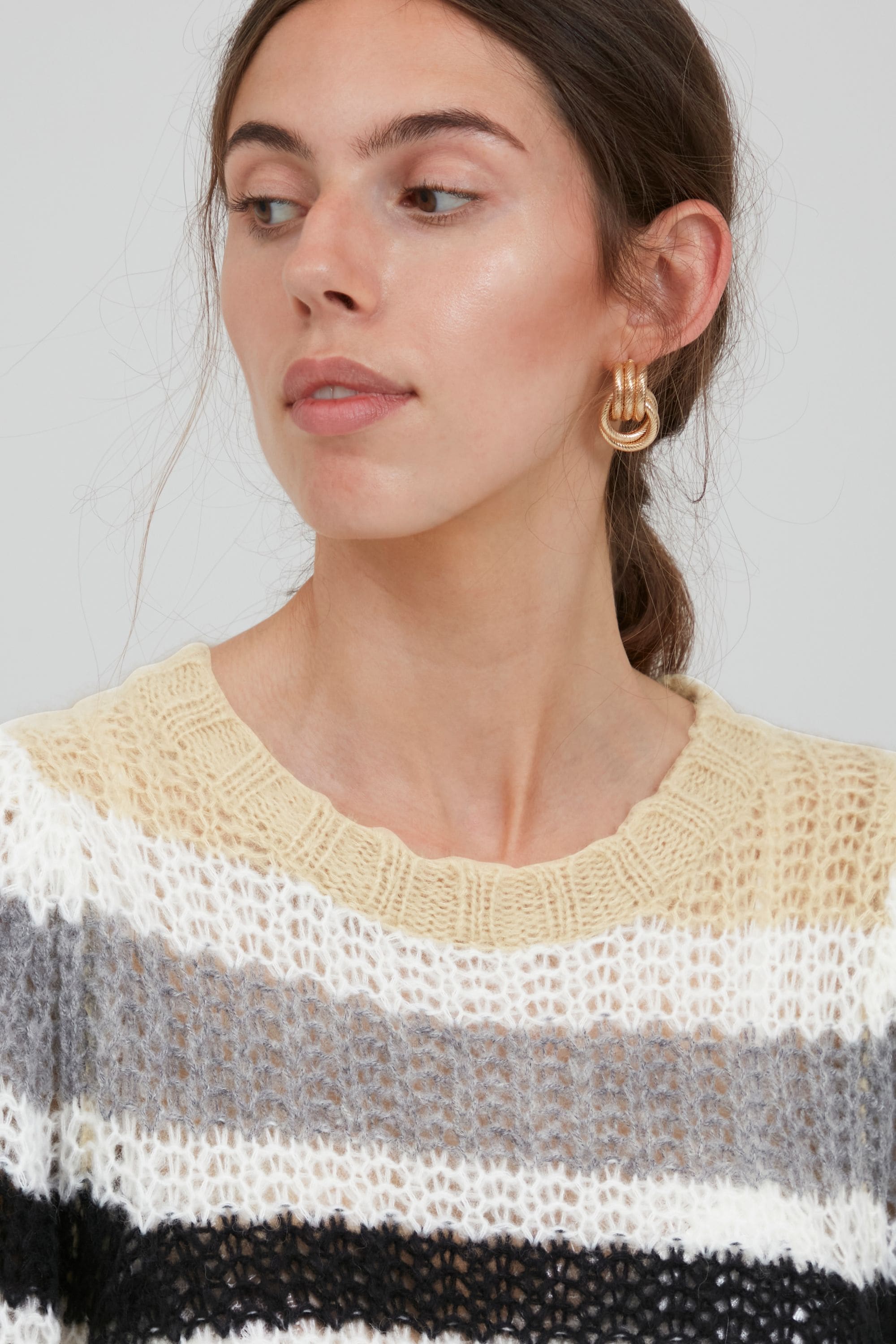 Ichi Strickfleece-Pullover »Strickpullover IHMaisa«