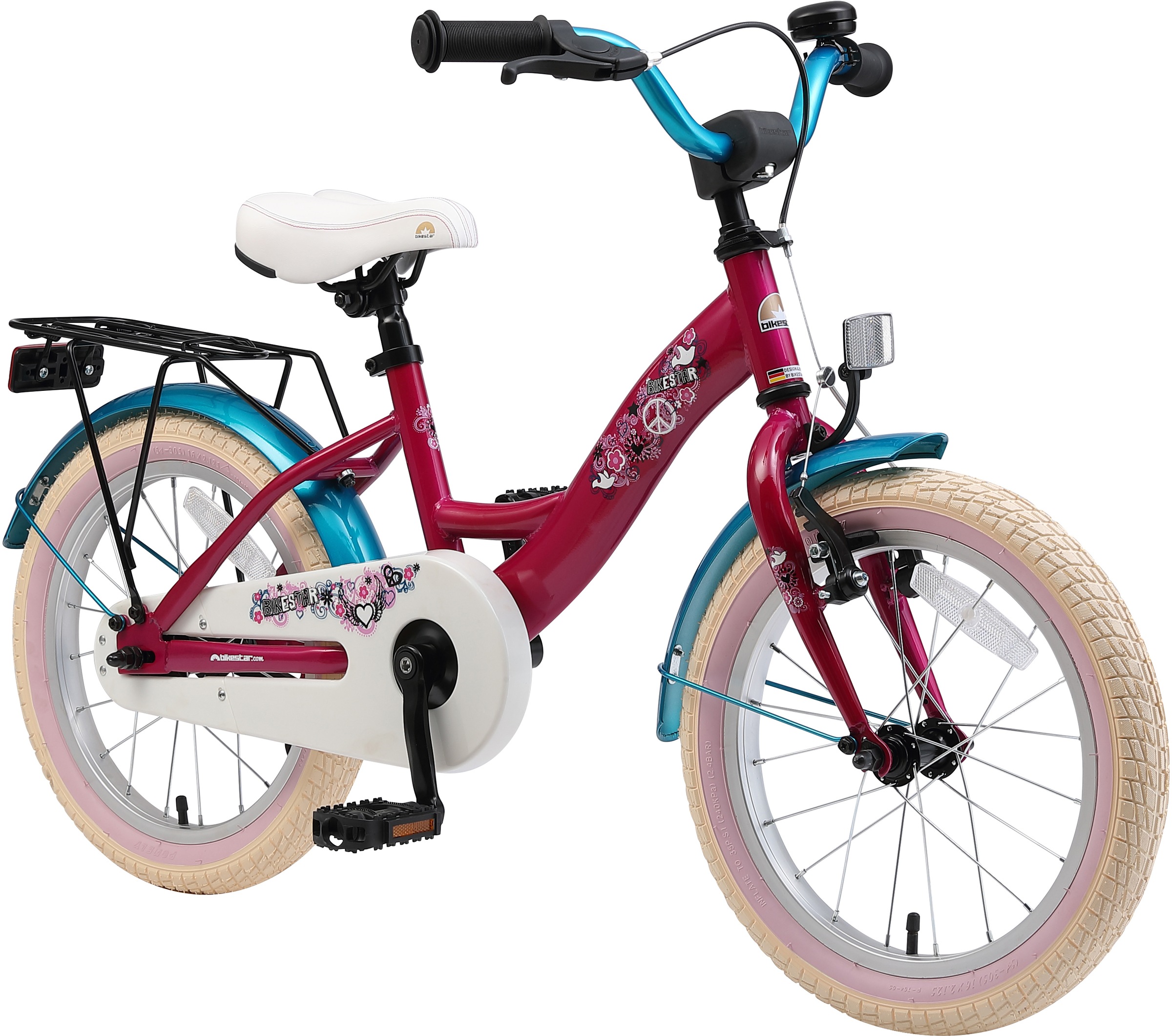 rotes Kinderfahrrad