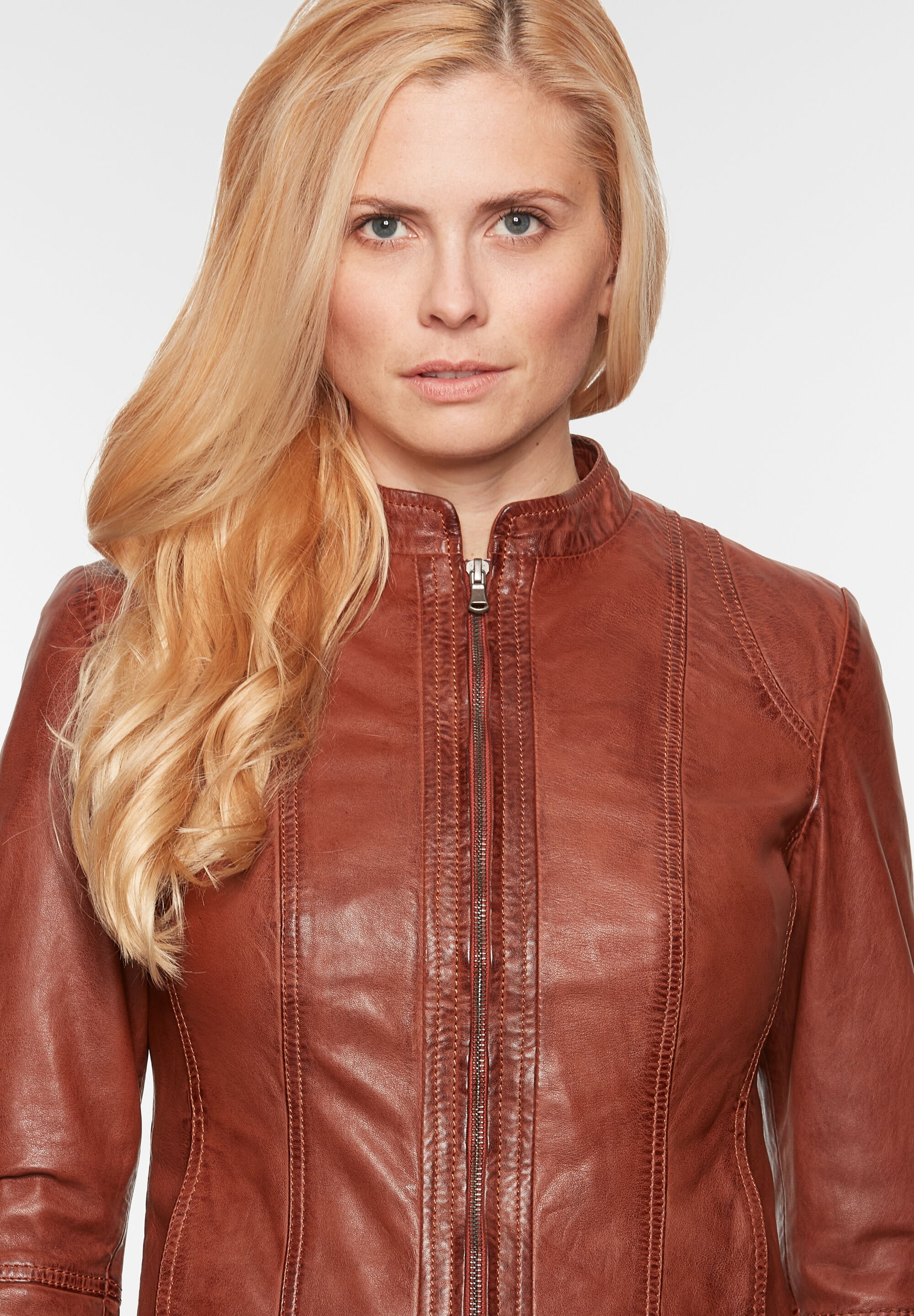 7eleven Bikerjacke »SEAMERA« ohne Kapuze mit Ziernähten