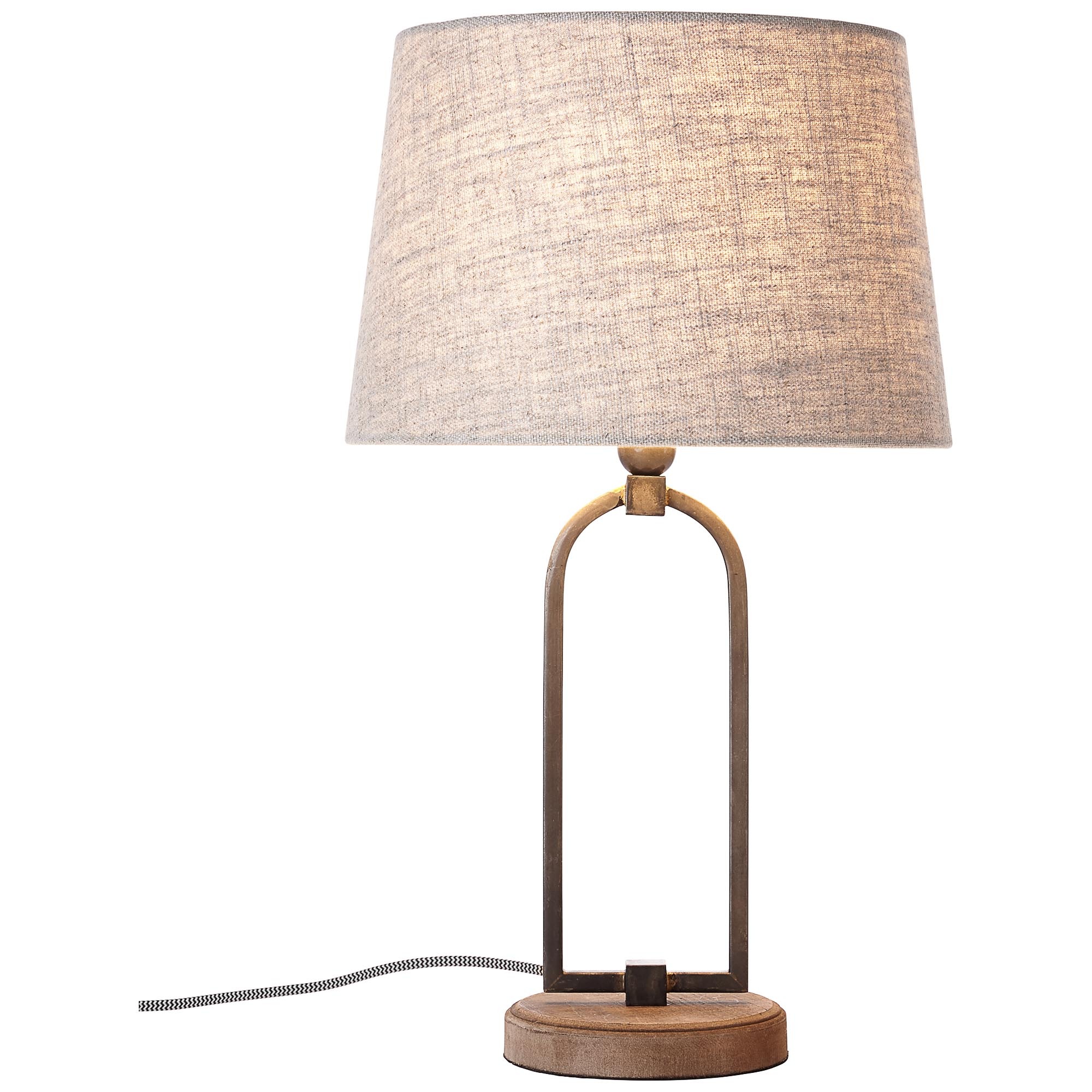 Brilliant Tischleuchte »Sora«, 1 flammig, Leuchtmittel E27 | ohne Leuchtmittel, Tischlampe 30cm beige