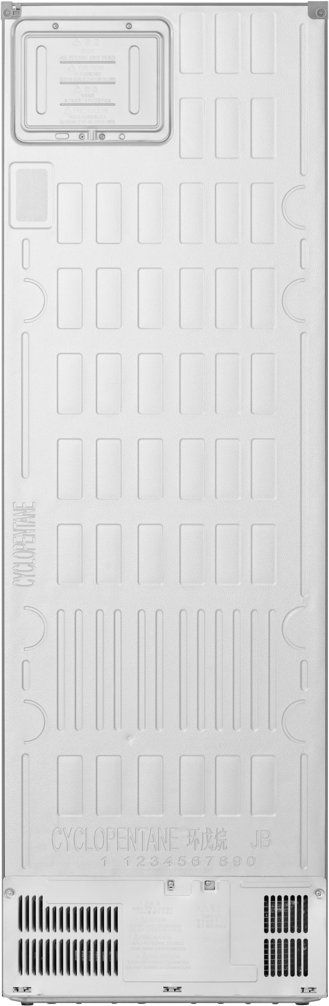 LG Kühl-/Gefrierkombination Serie 7 »GBBS716AEV« 186 cm hoch 59,7 cm breit Vollintegrierbarer Kühlschrank dank frontaler Luftzufuhr und Abluft