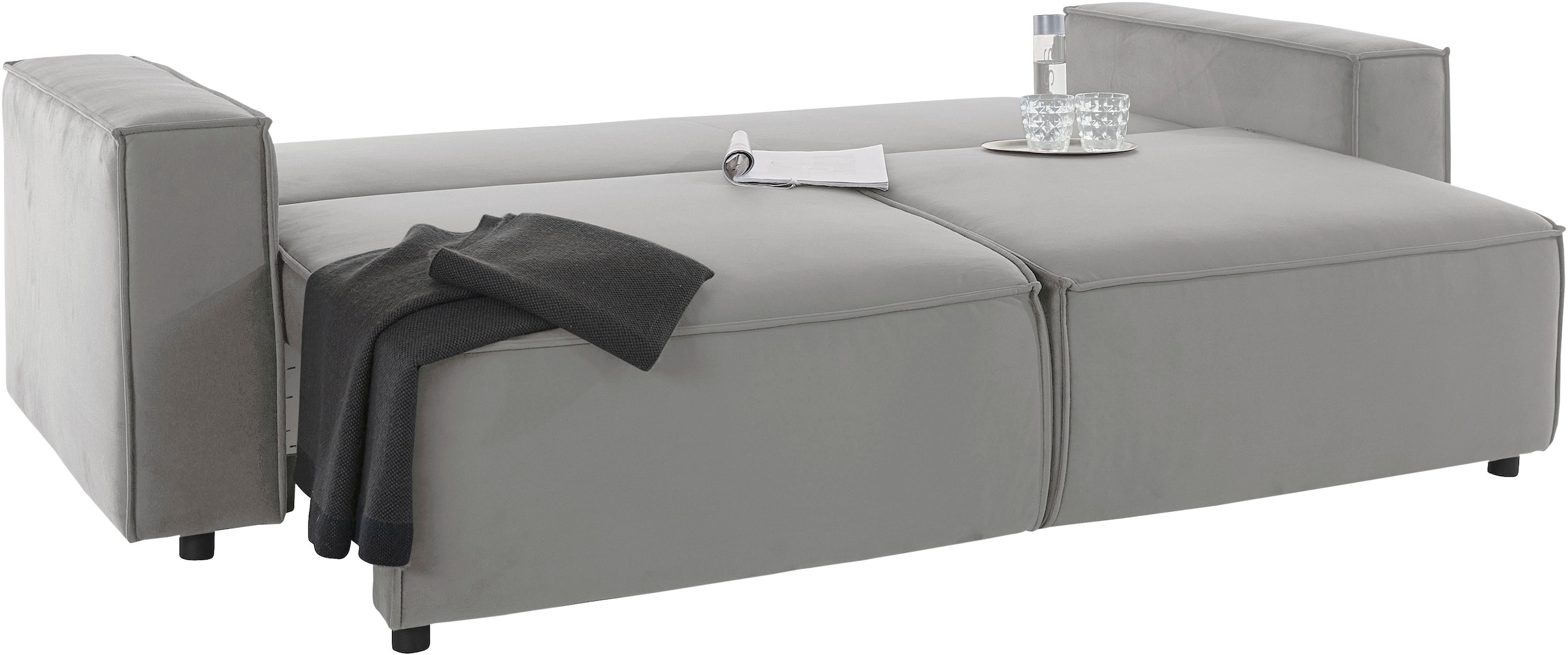 INOSIGN Schlafsofa »Marva« incl. Bettfunktion und Bettkasten, Federkern