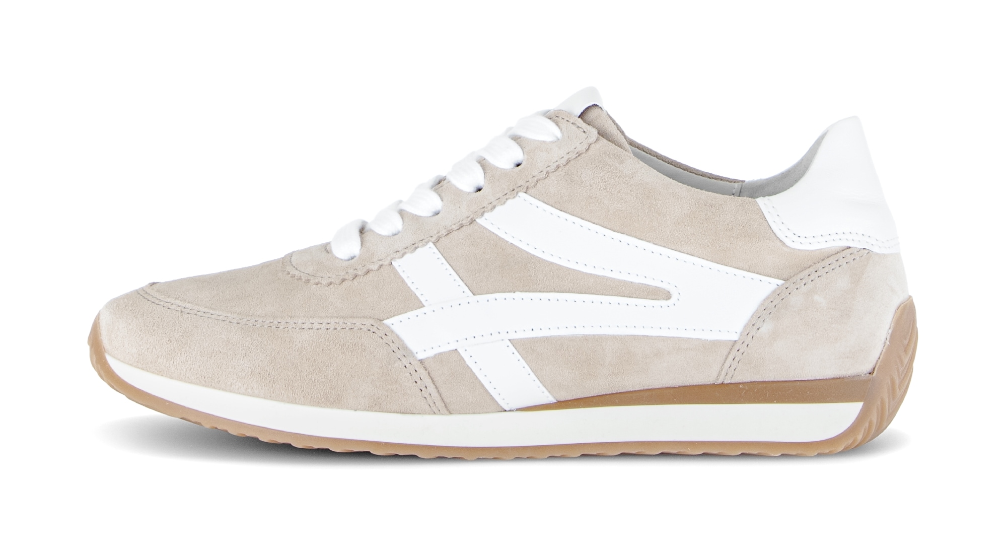 Gabor Keilsneaker »Davos«  , Freizeitschuh, Komfortschuh, Schnürschuh mit Kontrastbesatz, H-Weite