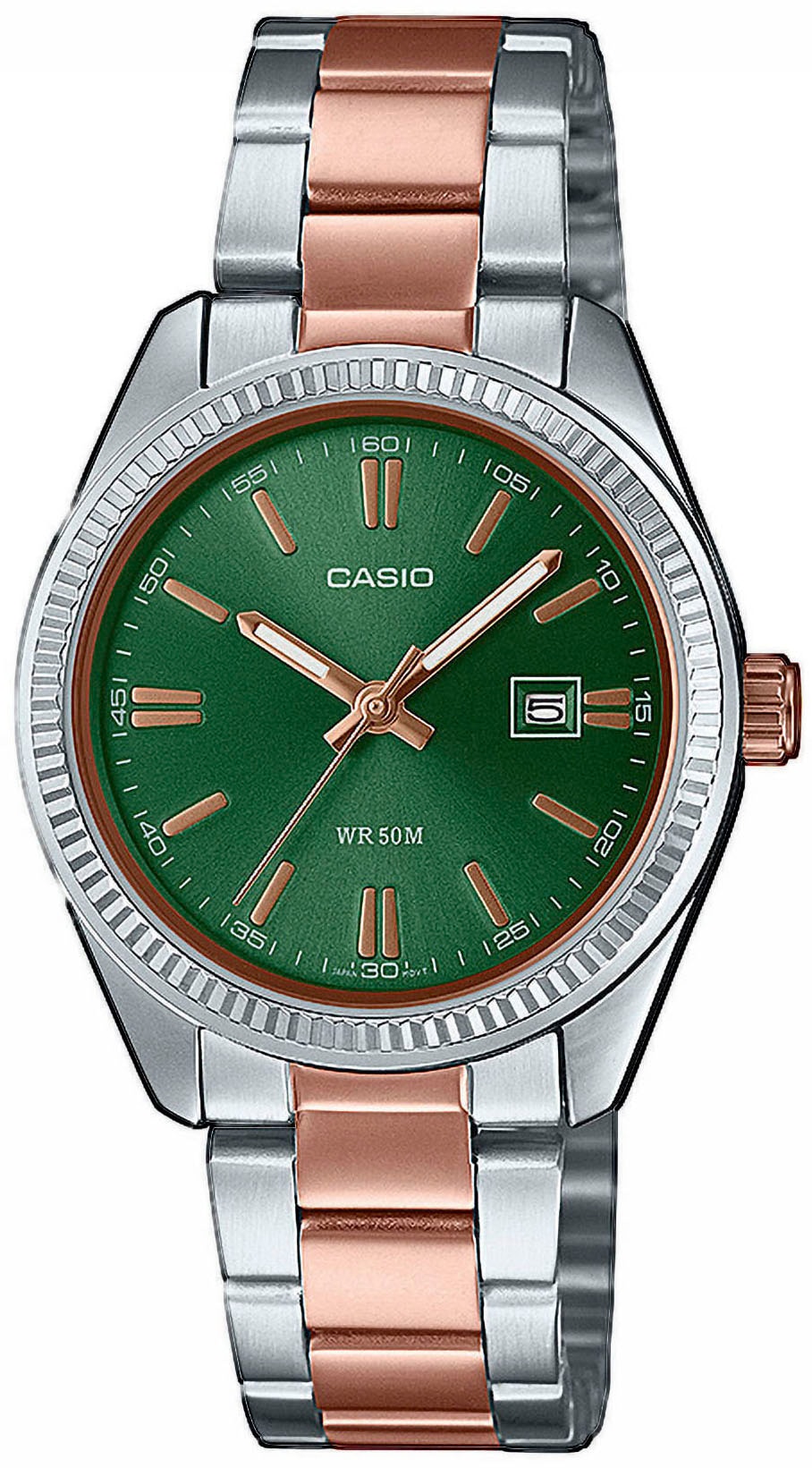 Casio Collection Quarzuhr »LTP-1302PRG-3AVEF«, Armbanduhr, Damenuhr, analog, Datum