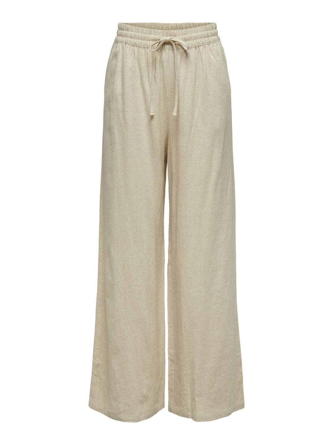 JDY Culotte »JDYSAY LINEN HW WIDE PANT WVN NOOS«