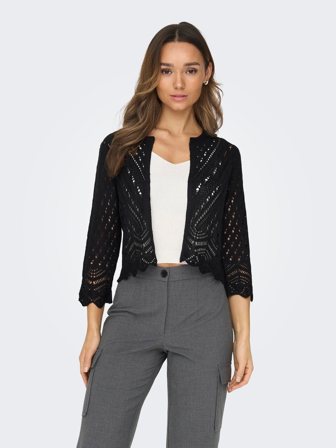 JDY Strickjacke »JDYSUN 3/4 CROPPED CARDIGAN KNT NOOS«