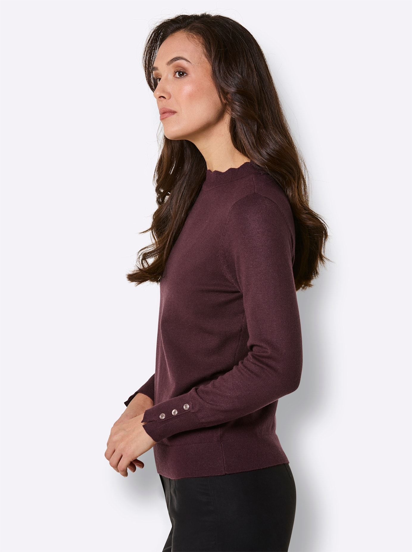 CREATION L PREMIUM Stehkragenpullover »Modal-Mix-Pullover«