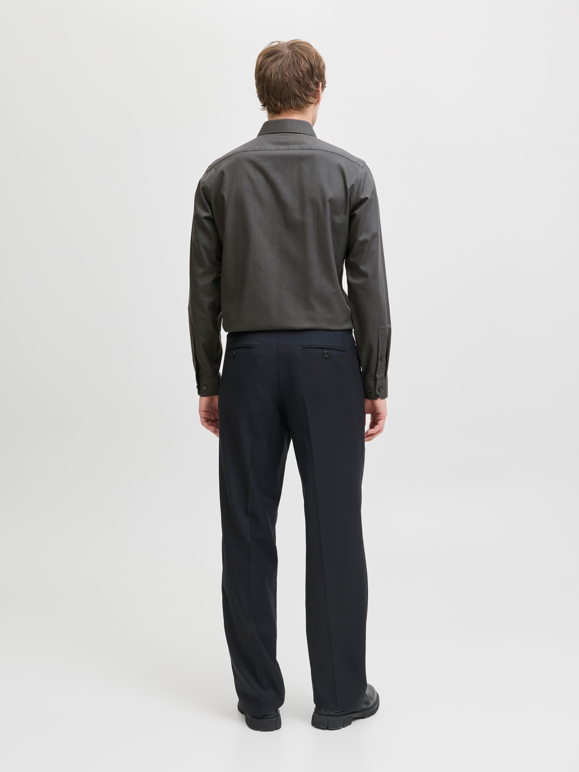 Jack & Jones Langarmhemd »JPRBLAPARKER Slim Fit Hemd, atmungsaktiv, ideal für den Alltag«, unifarben, modisch, slim fit, Baumwolle, Hemdkragen