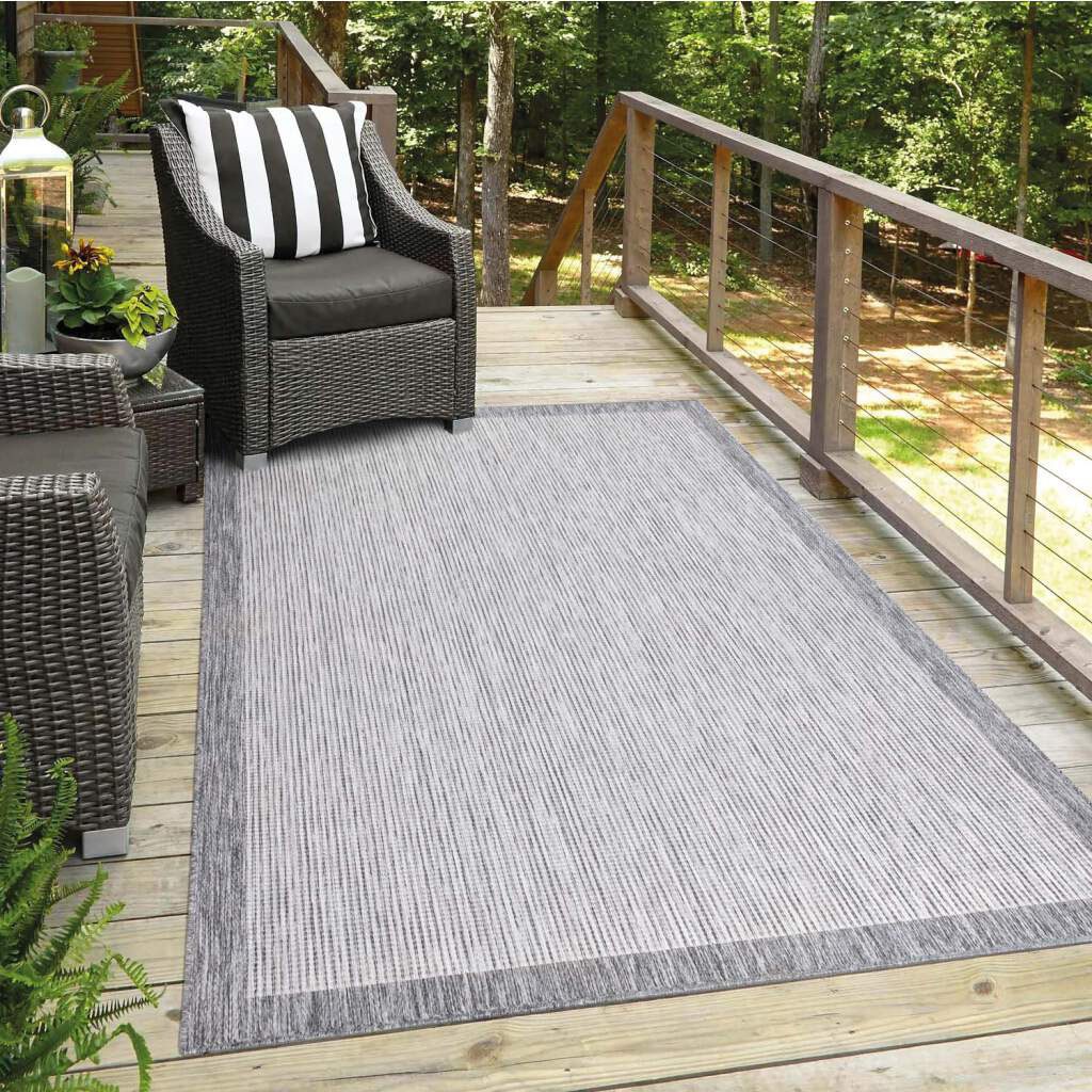 Carpet City Outdoorteppich »Outdoor 470«, rechteckig, 5 mm Höhe, Läufer, UV-beständig, Flachgewebe, auch quadratisch, In- und Outdoor