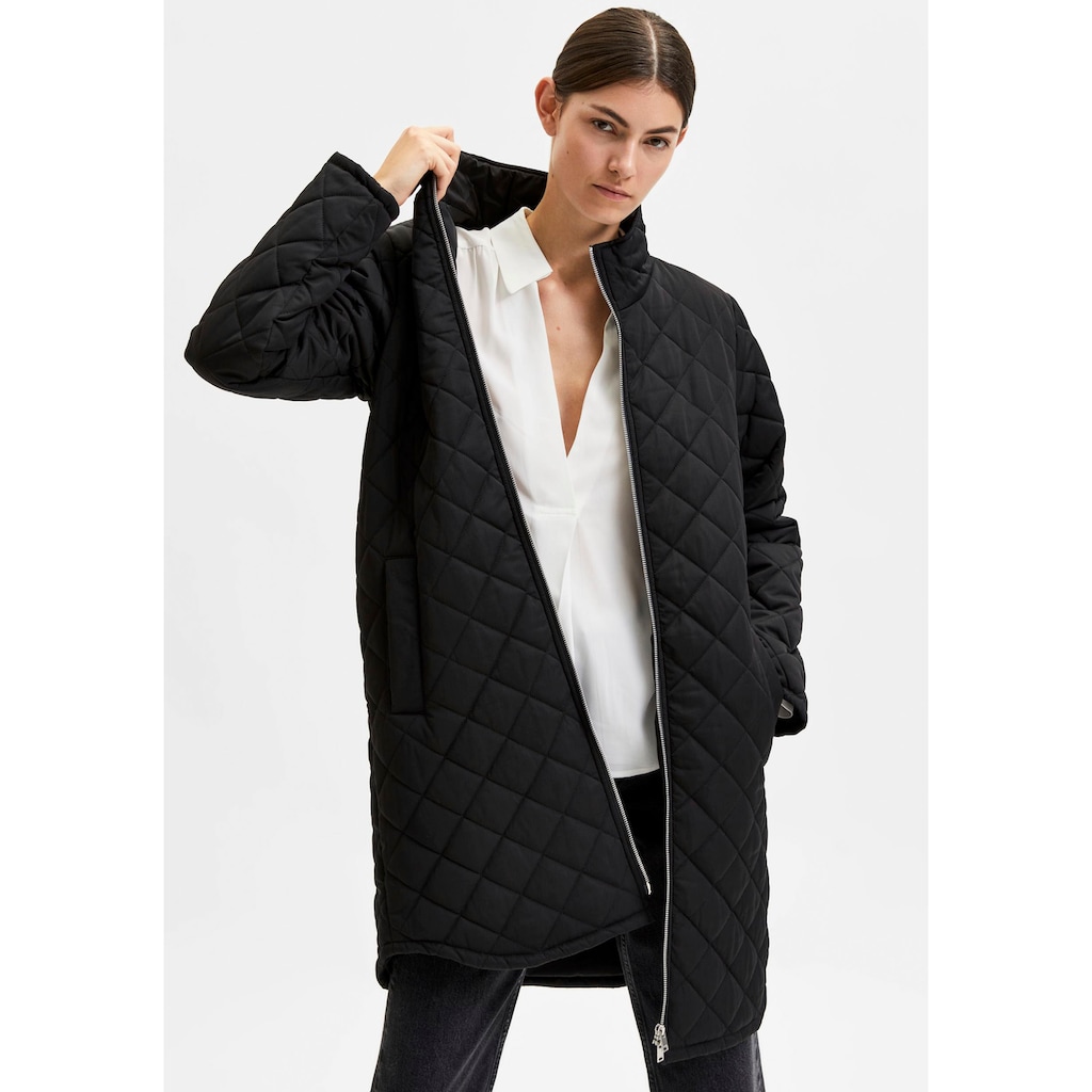 SELECTED FEMME Steppmantel »SLFFILLY QUILTED COAT«, aus recyceltem Polyester
