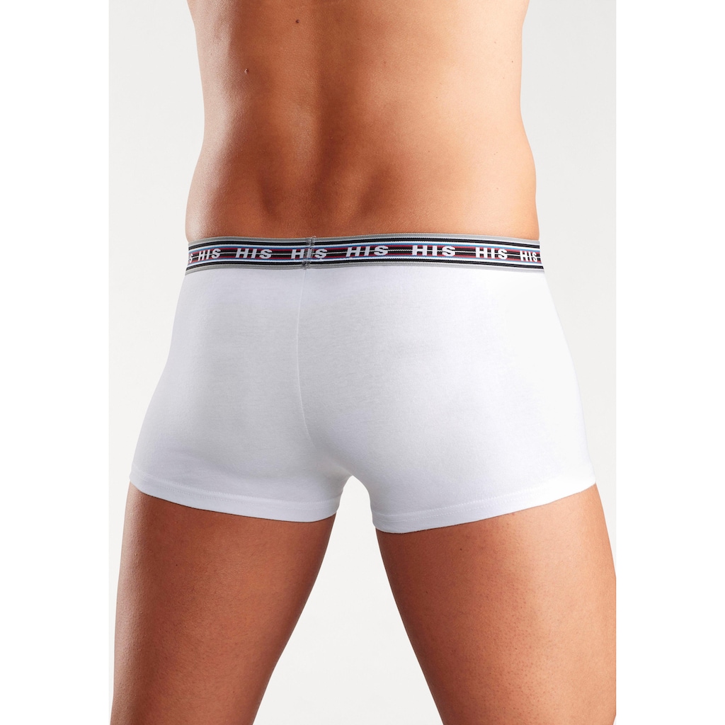 H.I.S Boxershorts, (Packung, 5 St.), in Hipster-Form aus Baumwoll-Stretch