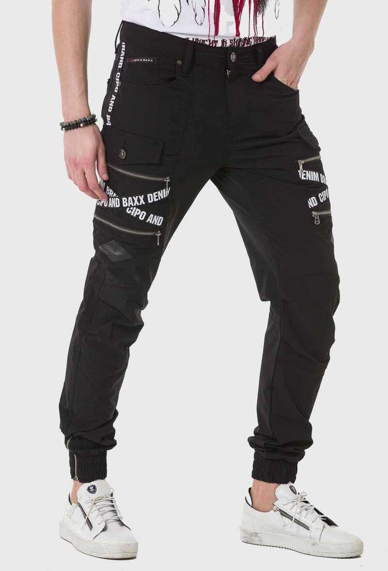 Cipo & Baxx Cargohose »Cipo & Baxx Hose«  mit Trendigen Markenschriftzügen