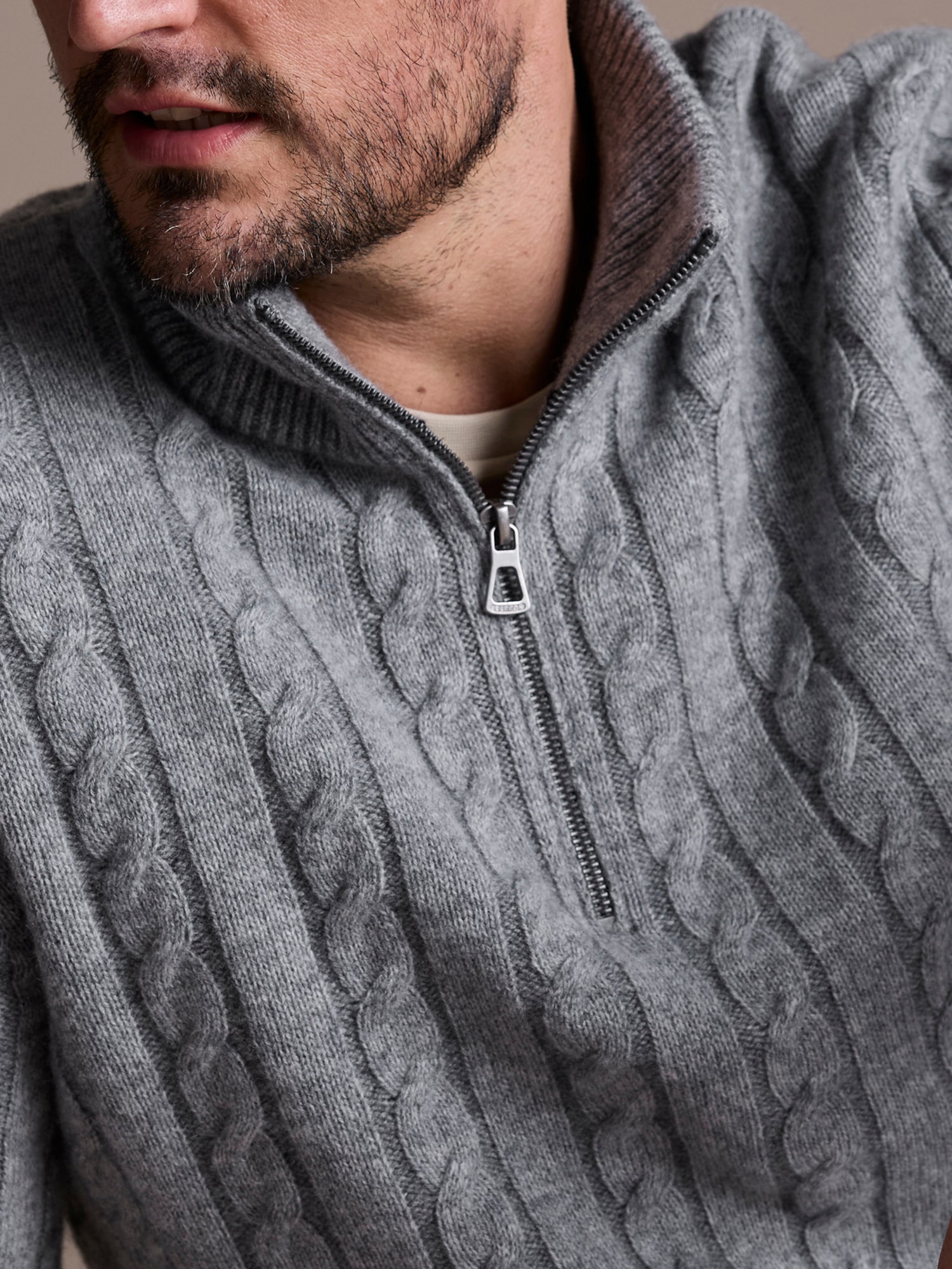LERROS Strickpullover »Troyer mit Zopfmuster - Klassik trifft Coolness«