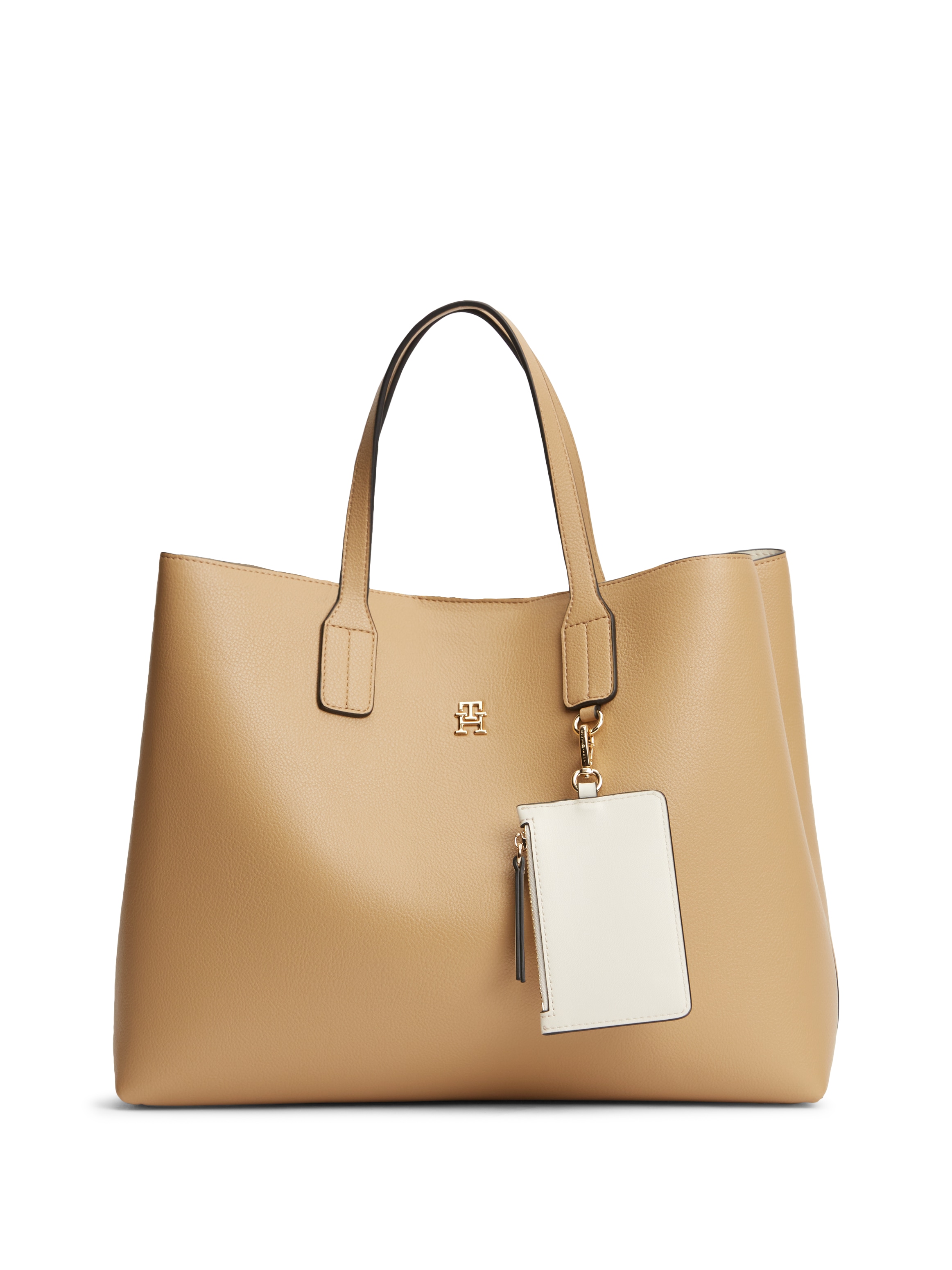 Tommy Hilfiger Henkeltasche »TH ICON SATCHEL« Damen Handtasche, Shopper, Satchel mit Taschenanhänger
