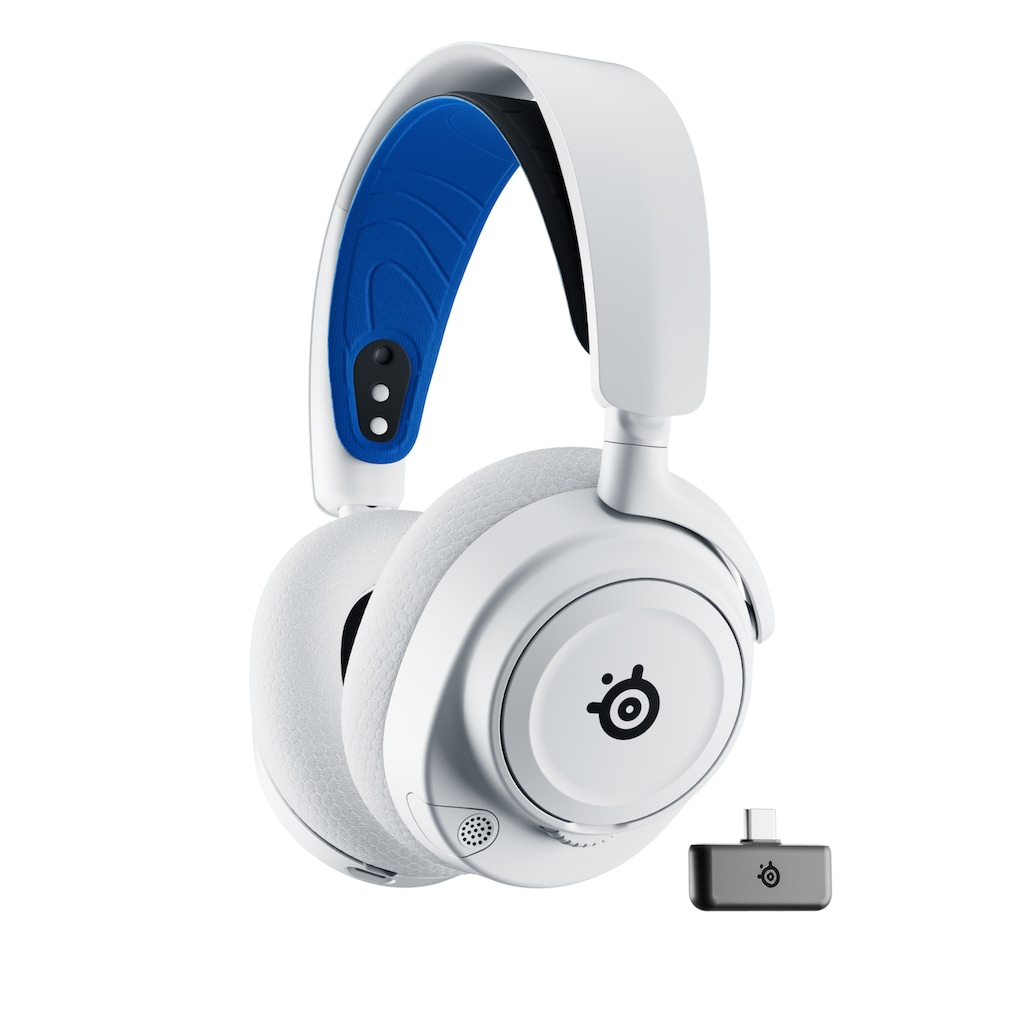 SteelSeries Gaming-Headset »Arctis Nova 7P White«, Noise-Cancelling