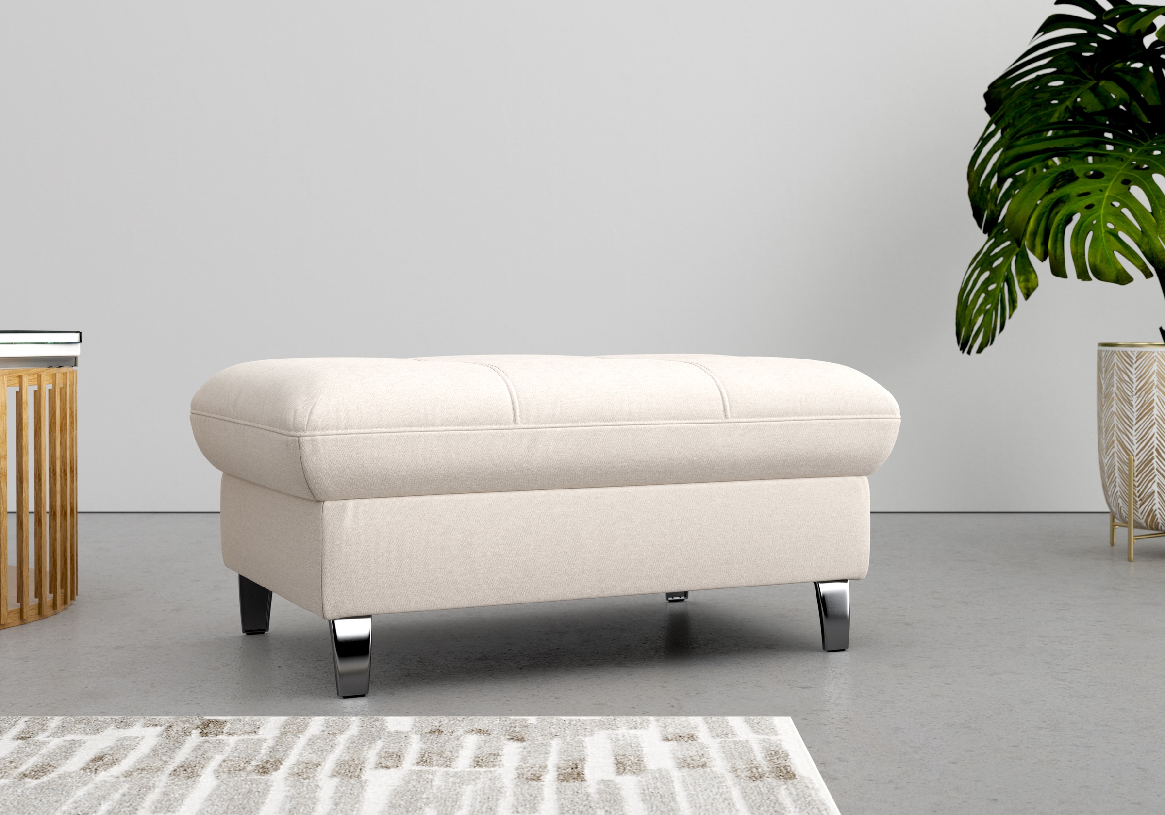 sit&more Stauraumhocker »Maggiore«, mit Stauraum und modernen Metallbeinen