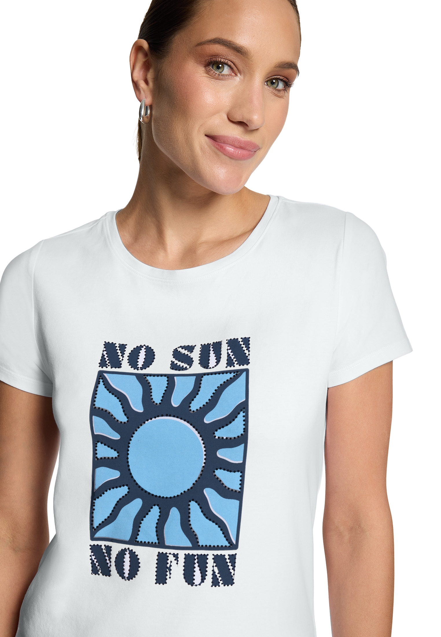 Zero Print-Shirt »Printshirt mit Aufdruck«