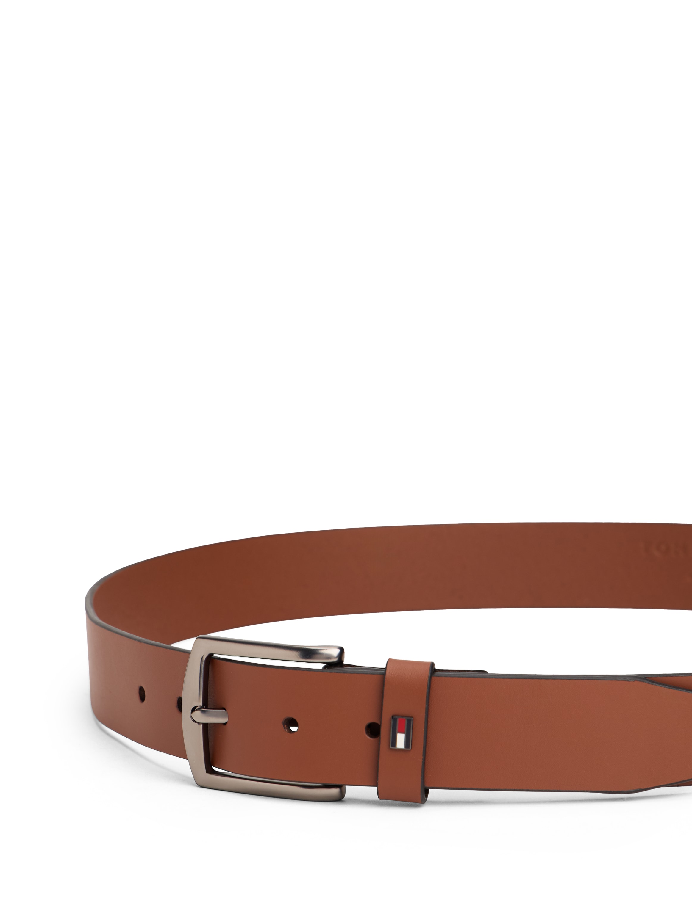 Tommy Hilfiger Ledergürtel »DENTON 3.5  cm breit EXT« Einfachdornschließe, Metalllogo