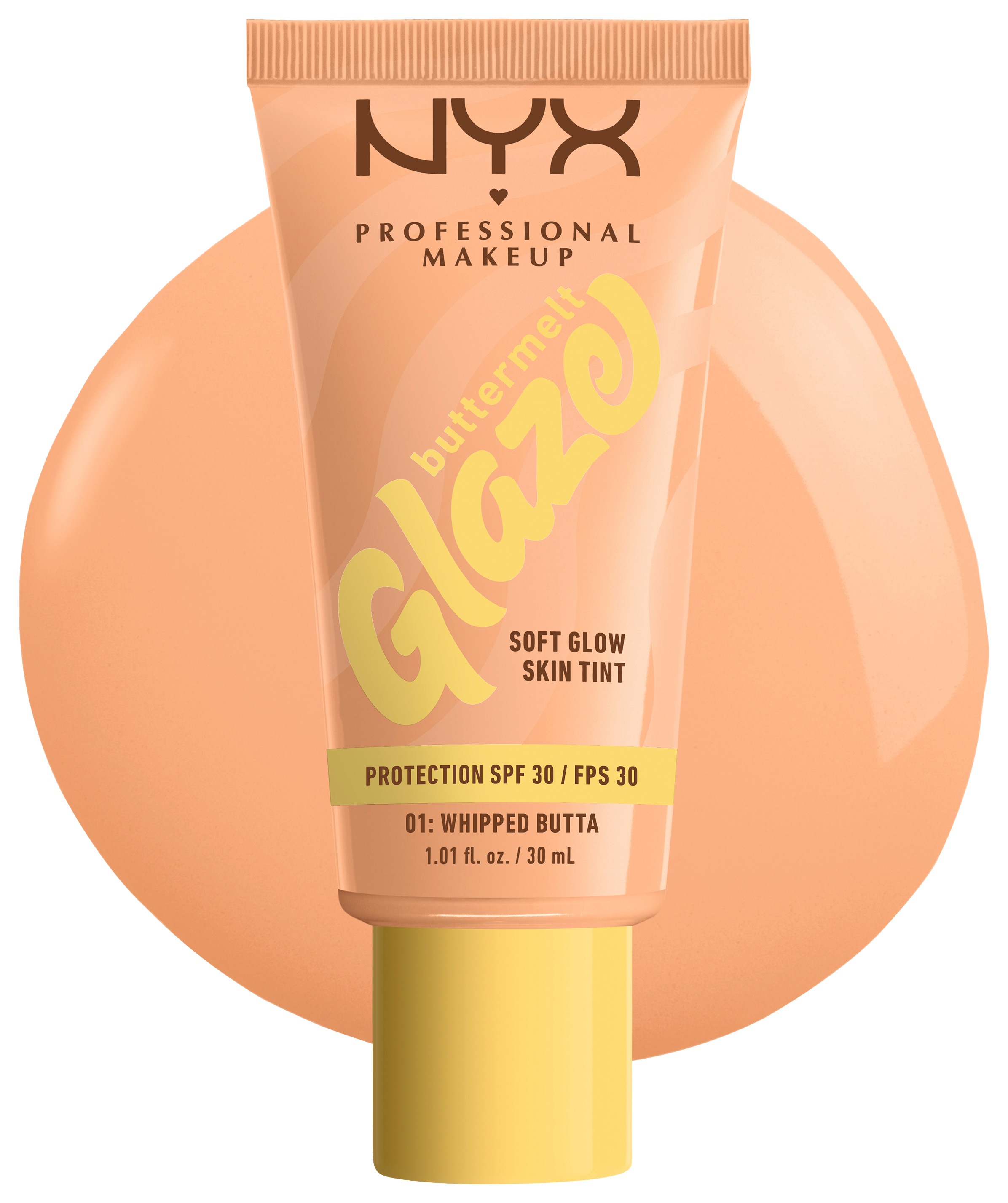 NYX Foundation »NYX Professional Makeup Buttermelt Glaze Foundation LSF 30«