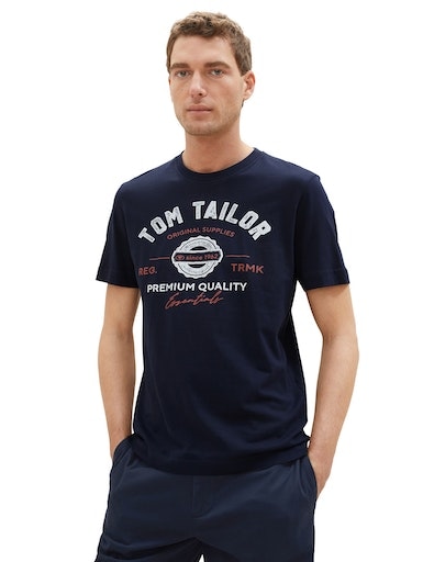 TOM TAILOR T-Shirt, mit großem bei OTTO Logofrontprint online shoppen