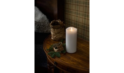 KONSTSMIDE LED-Kerze, Duftkerze, weiß, flackernd, mit Lavendel-Duftpad, Ø 9  cm, H. ca. 13 cm kaufen online bei OTTO