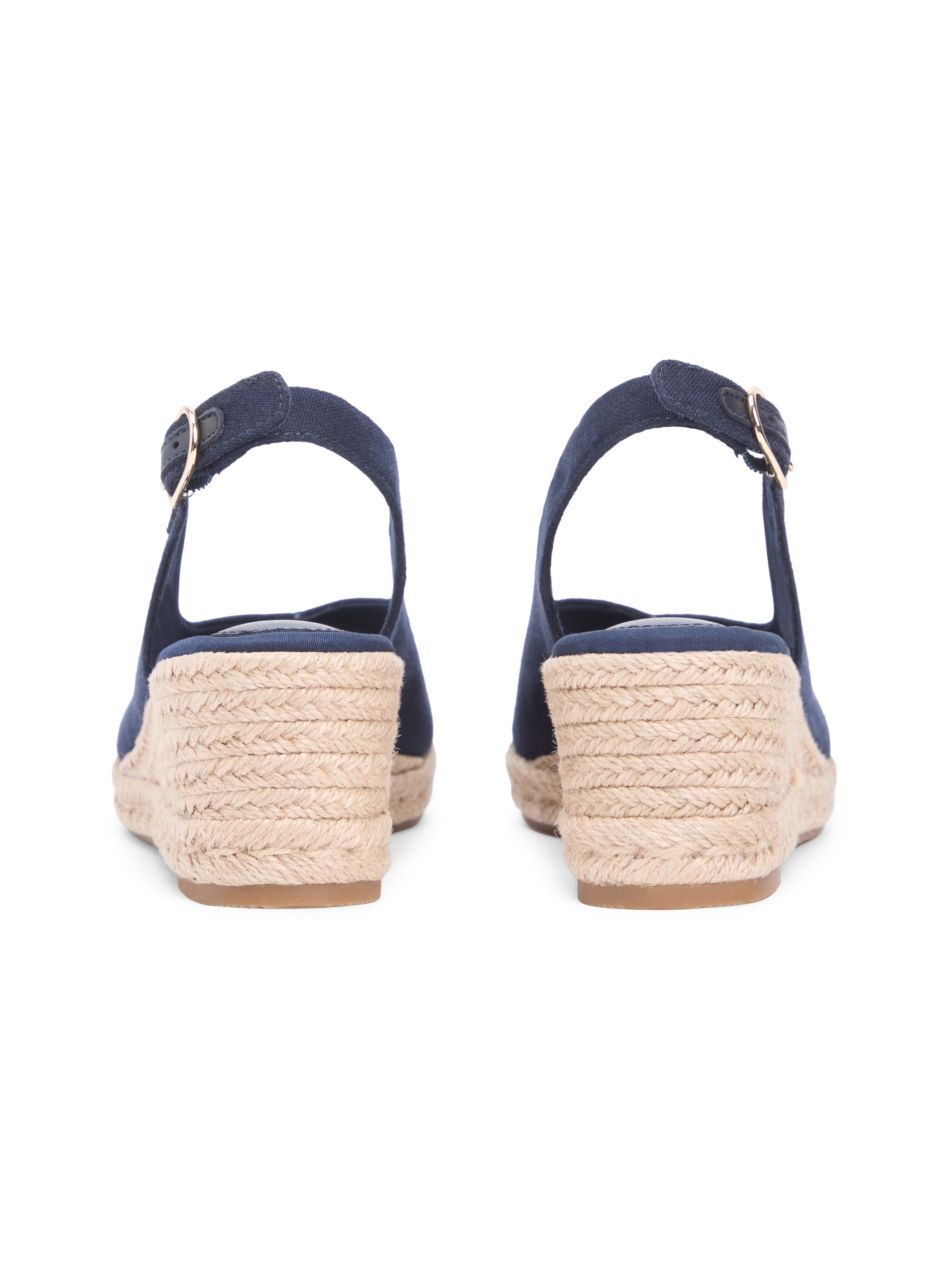 Tommy Hilfiger Keilsandalette »MID WEDGE ESPAD SLINGBACK«  Sommerschuh, Riemchensandale mit Flaggen-Stickerei