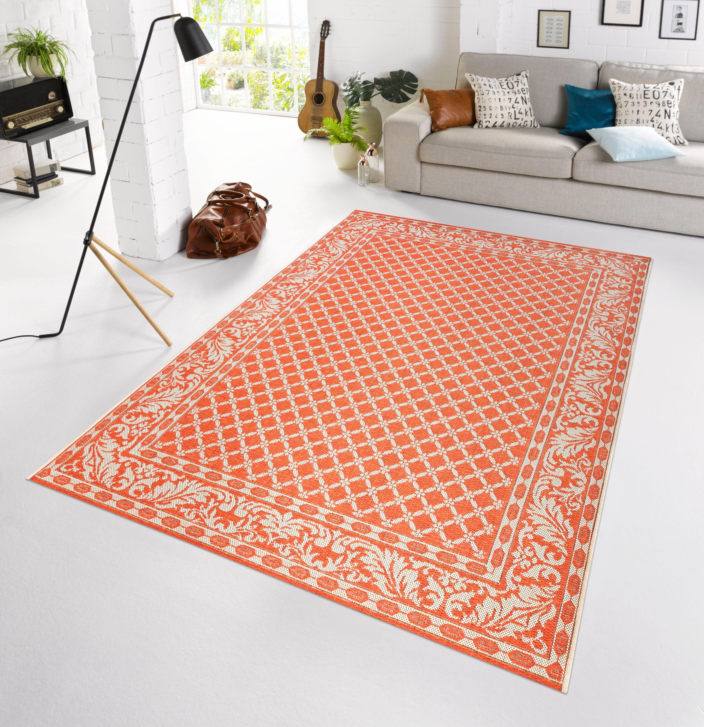 NORTHRUGS Teppich »Royal«, rechteckig, 4 mm Höhe, Sisal Optik, Robust, Pflegeleicht, Flachgewebe