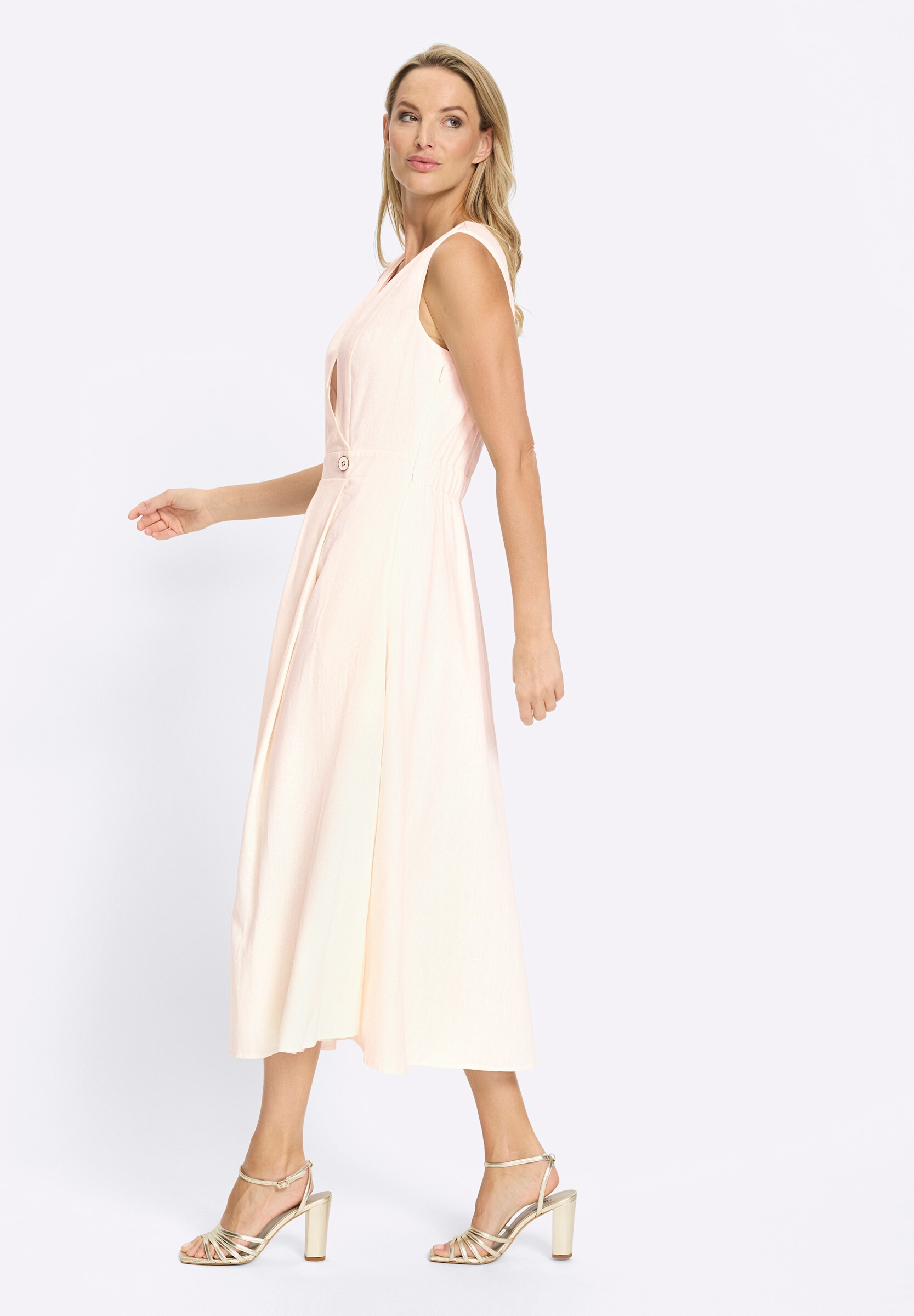heine Sommerkleid »Webkleid Sommerkleid in figurfreundlicher A-Form« Nahttasche