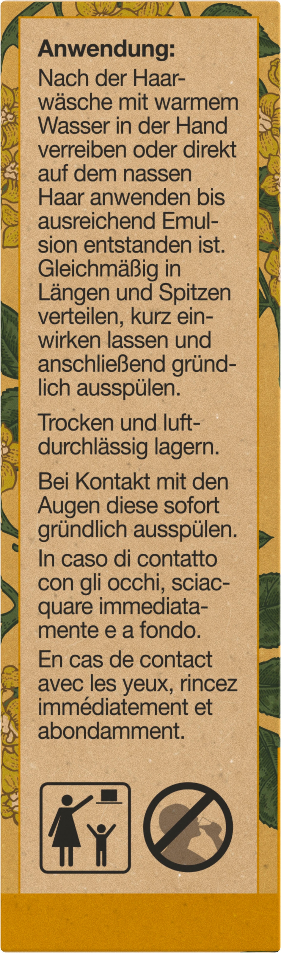 LOGONA Haarspülung »Logona Feste Spülung Hanföl & Holunder«