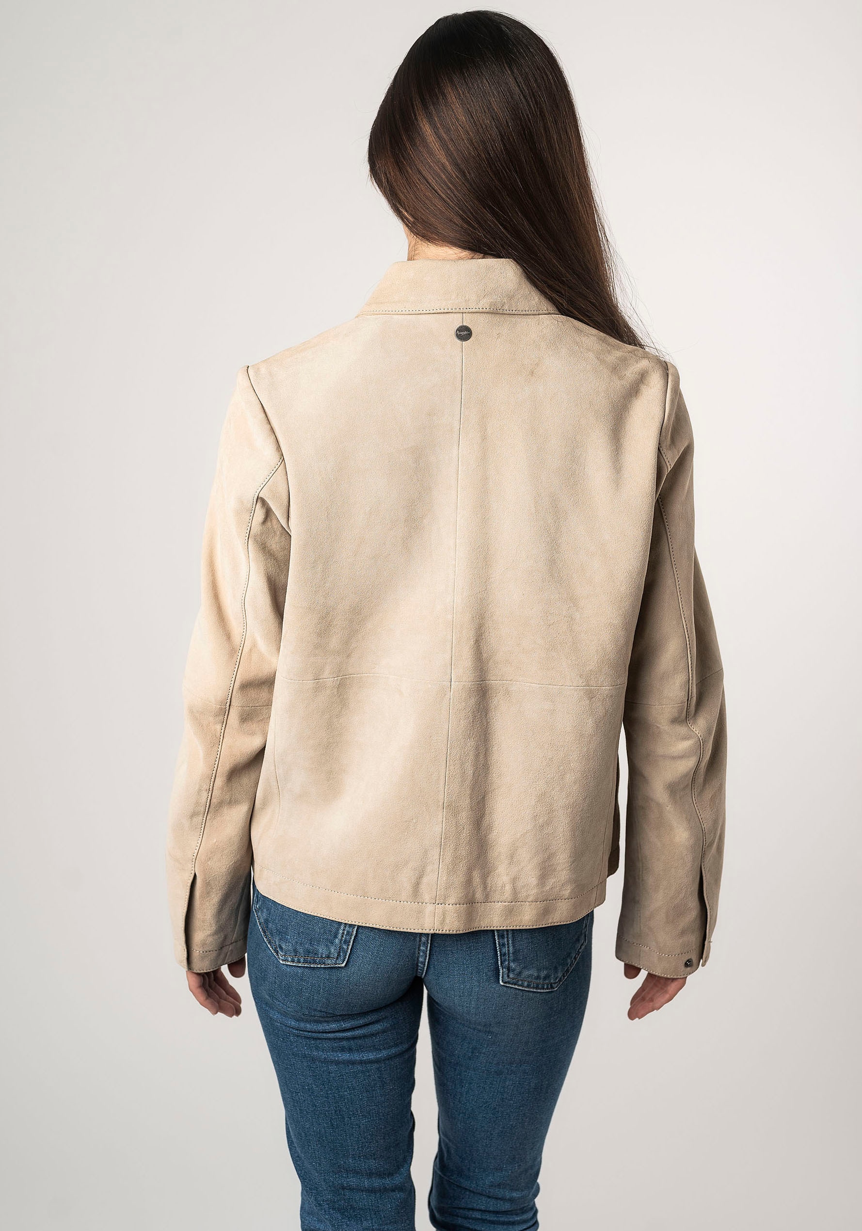Mauritius Lederjacke »MWYaima«, mit Hemdkragen, aufgesetzten Taschen