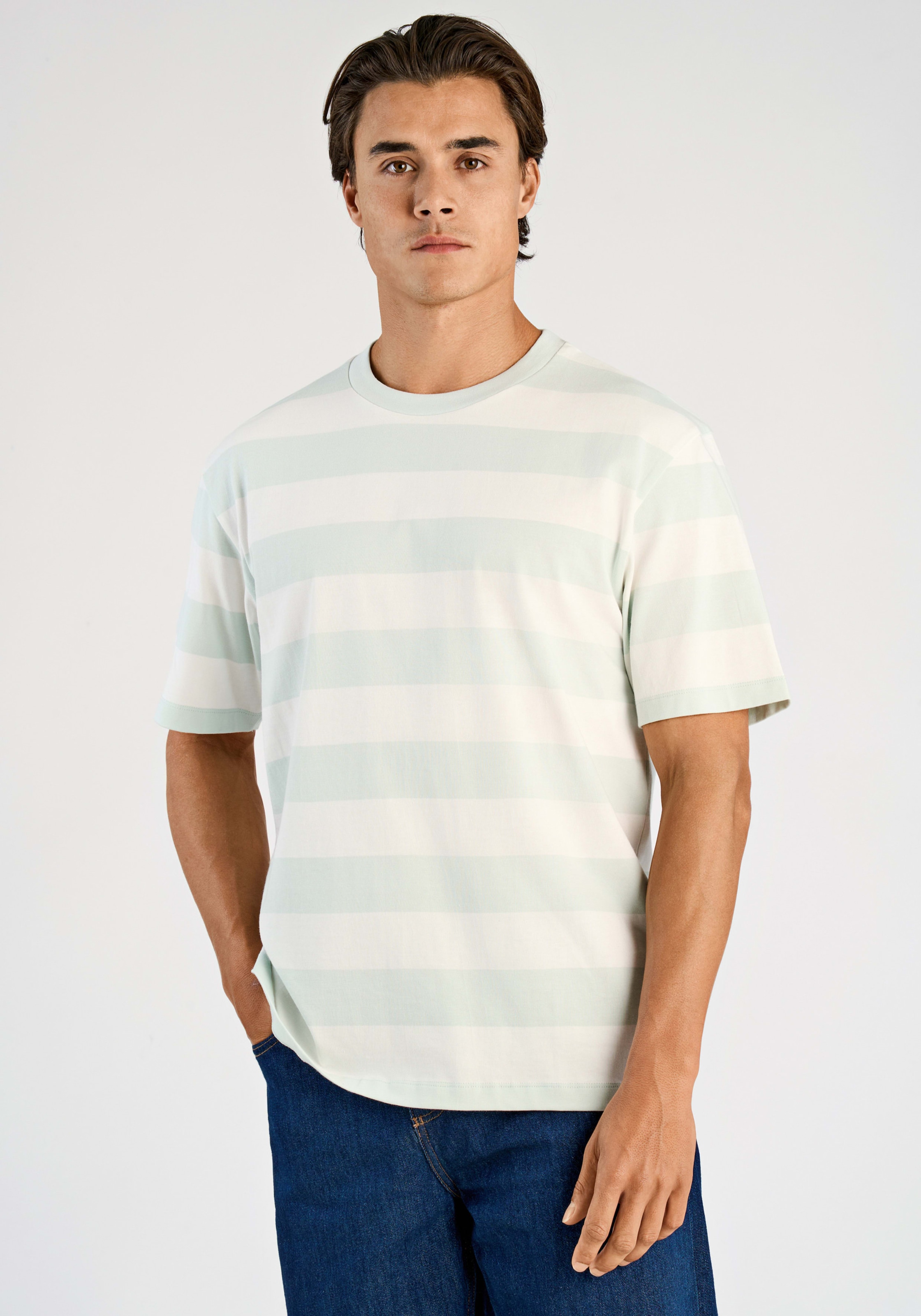 LINDBERGH Kurzarmshirt im Streifen-Design