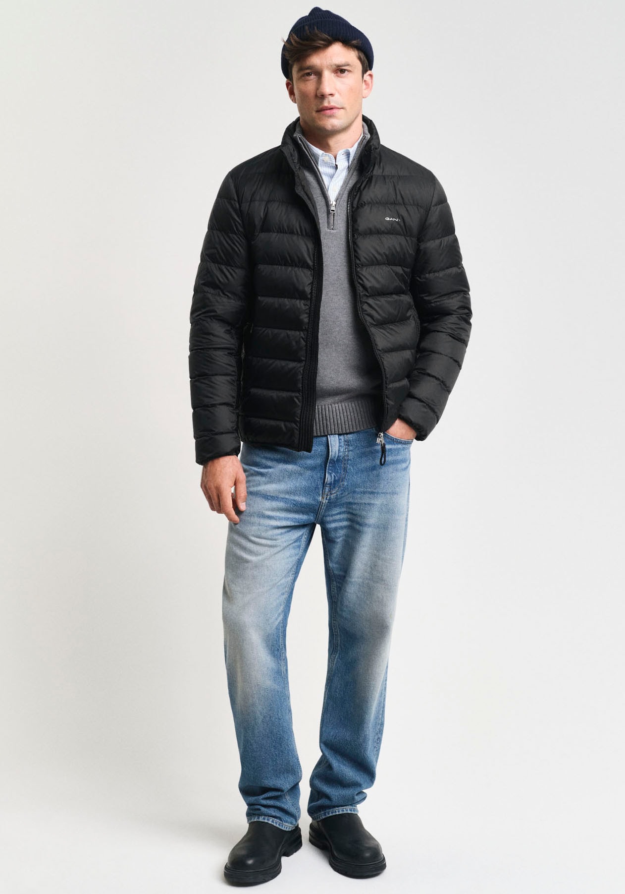 Gant Daunenjacke »Light Down Jacket Daunen leicht pflegeleicht«, sehr leichte Daunen Steppjacke, Premium Qualität, klasissches Design
