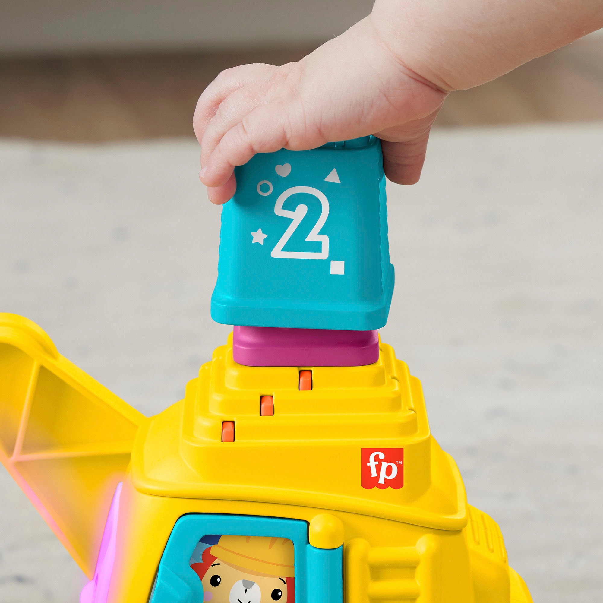 Fisher-Price® Lernspielzeug »Zählen&Stapeln Kran«, mit Sound