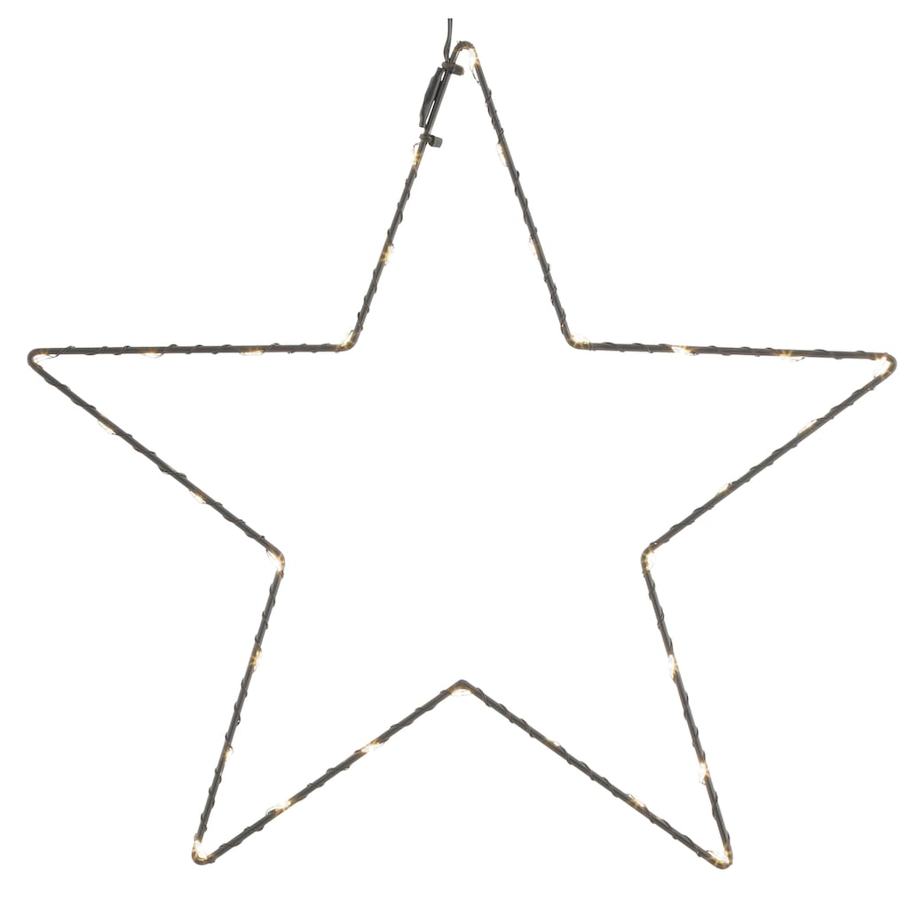 Leonique LED Stern »Weihnachtsstern, Drahtstern«, Weihnachtsdeko, Ø 30 cm + 50 cm, mit Timer