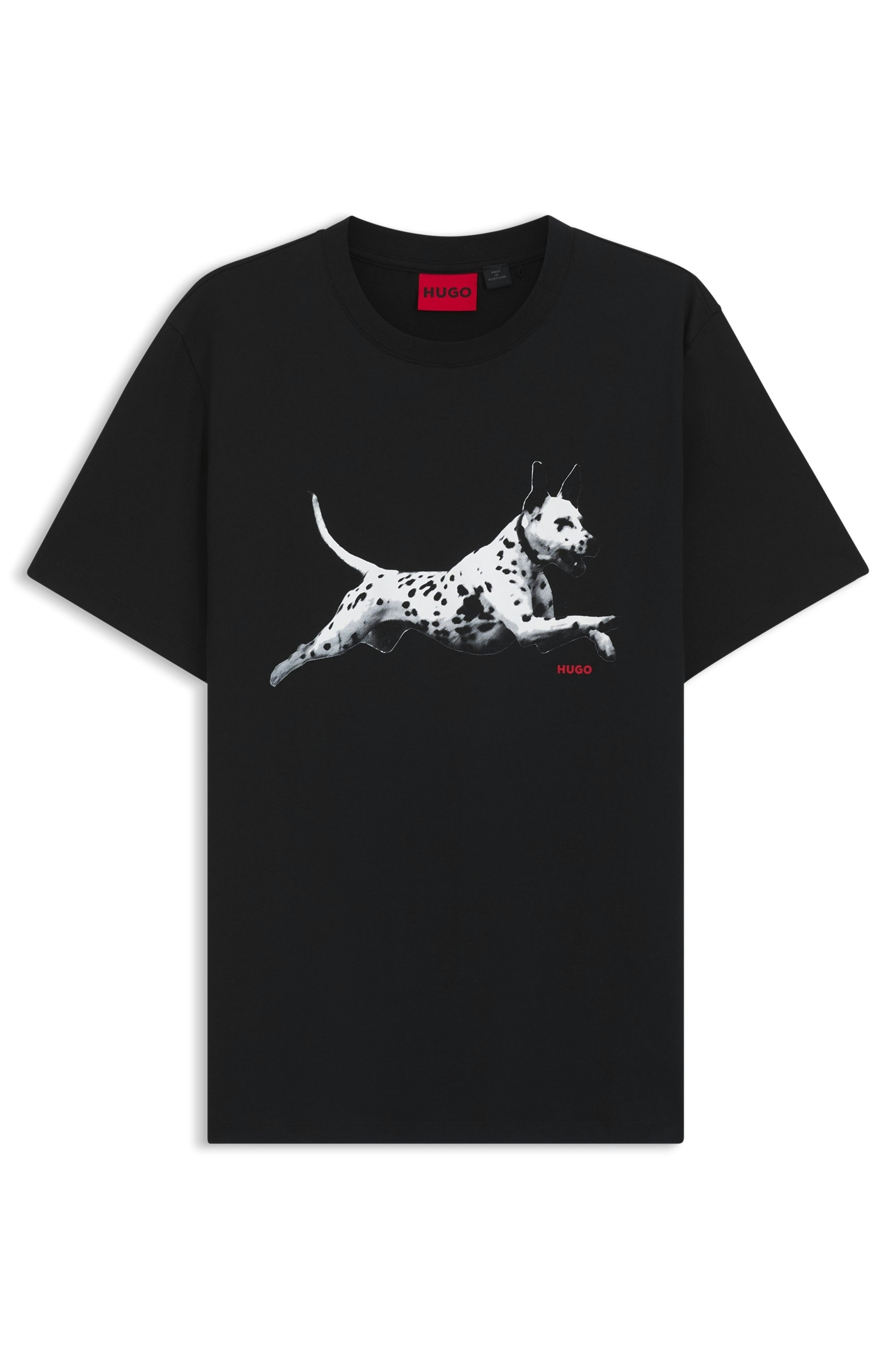 HUGO T-Shirt »Dirunn« Reine Baumwolle, Rundhalsausschnitt, Regular Fit