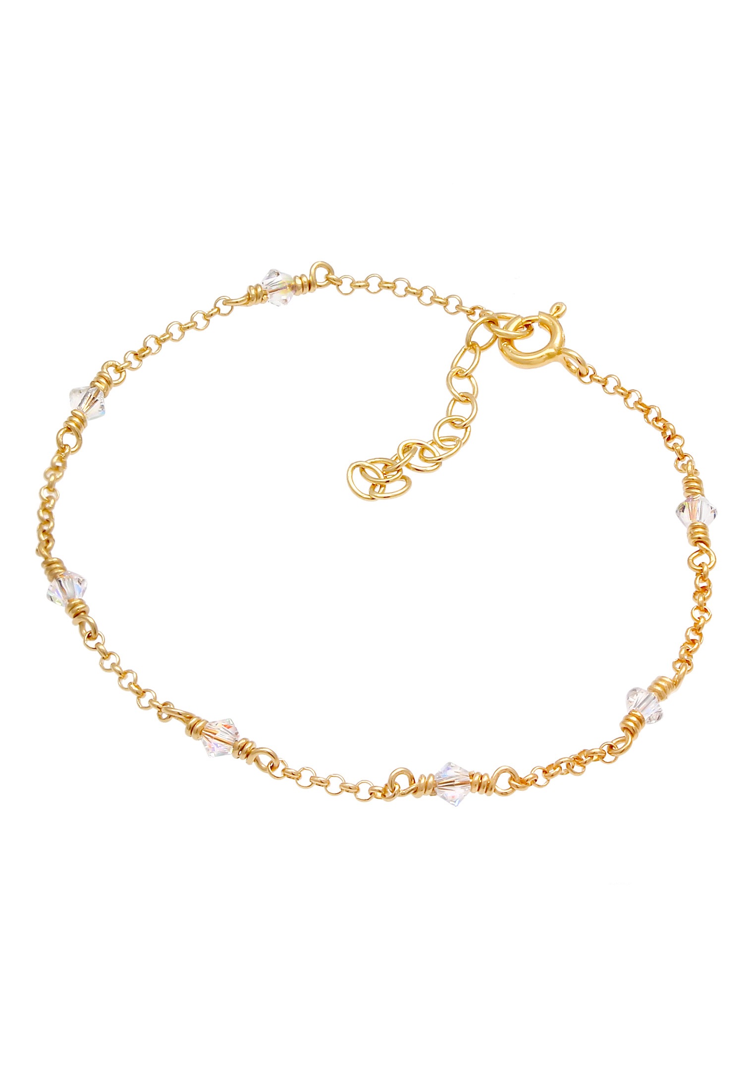 Elli Armkette »Armband Elegant Kristalle 925 Silber«