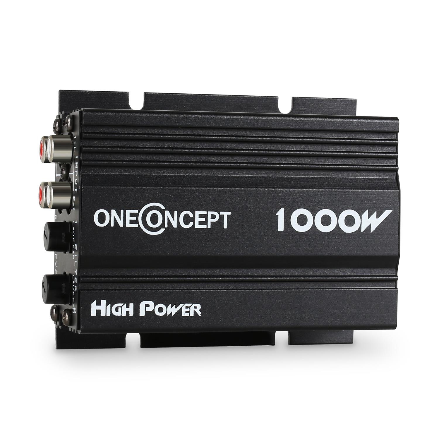 ONECONCEPT 2 Kanal Auto HiFi Verstärker Endstufe Car Audio 1000W max.