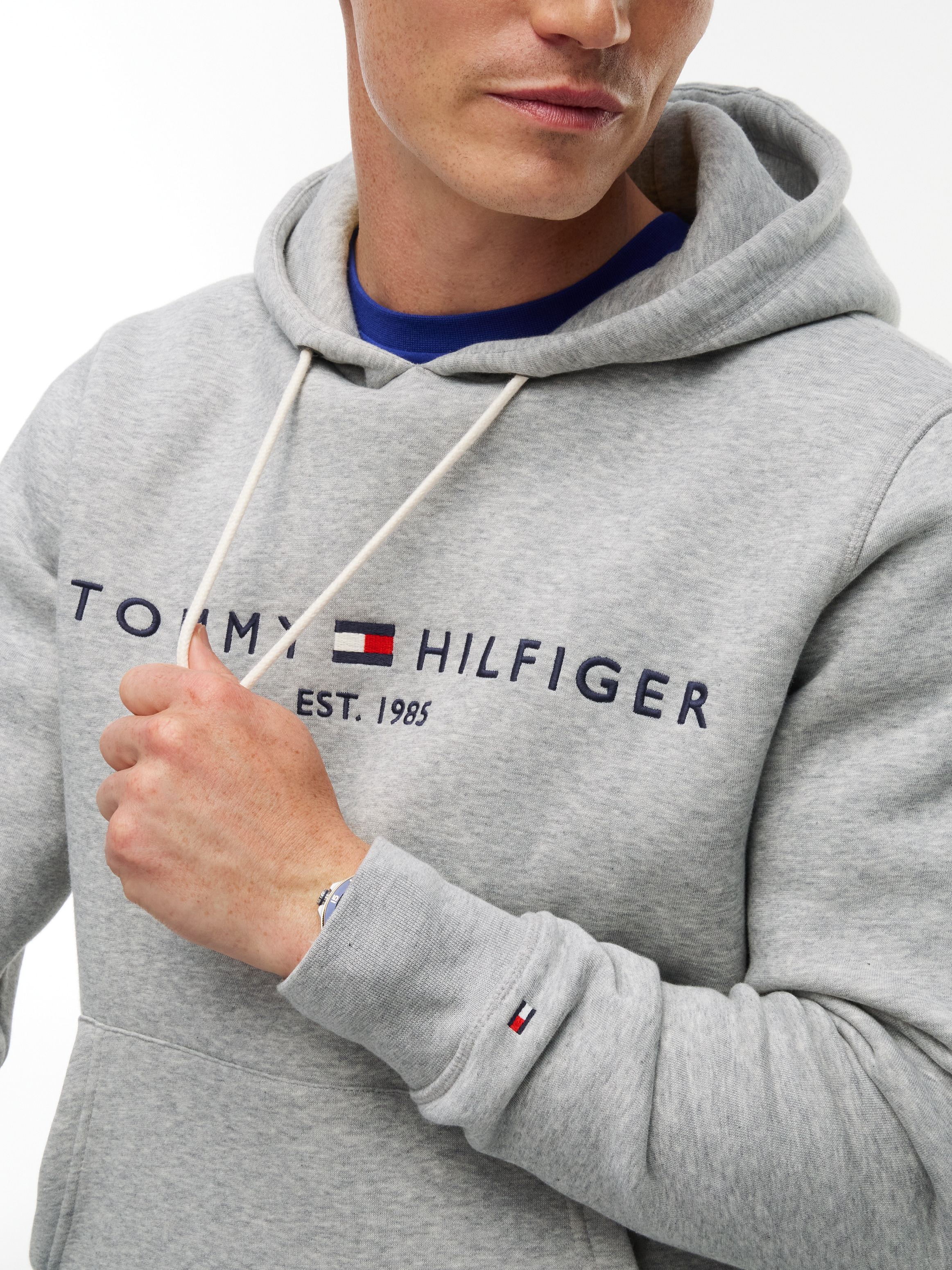 Tommy Hilfiger Kapuzensweatshirt »TOMMY LOGO HOODY«, Baumwoll-Mix

