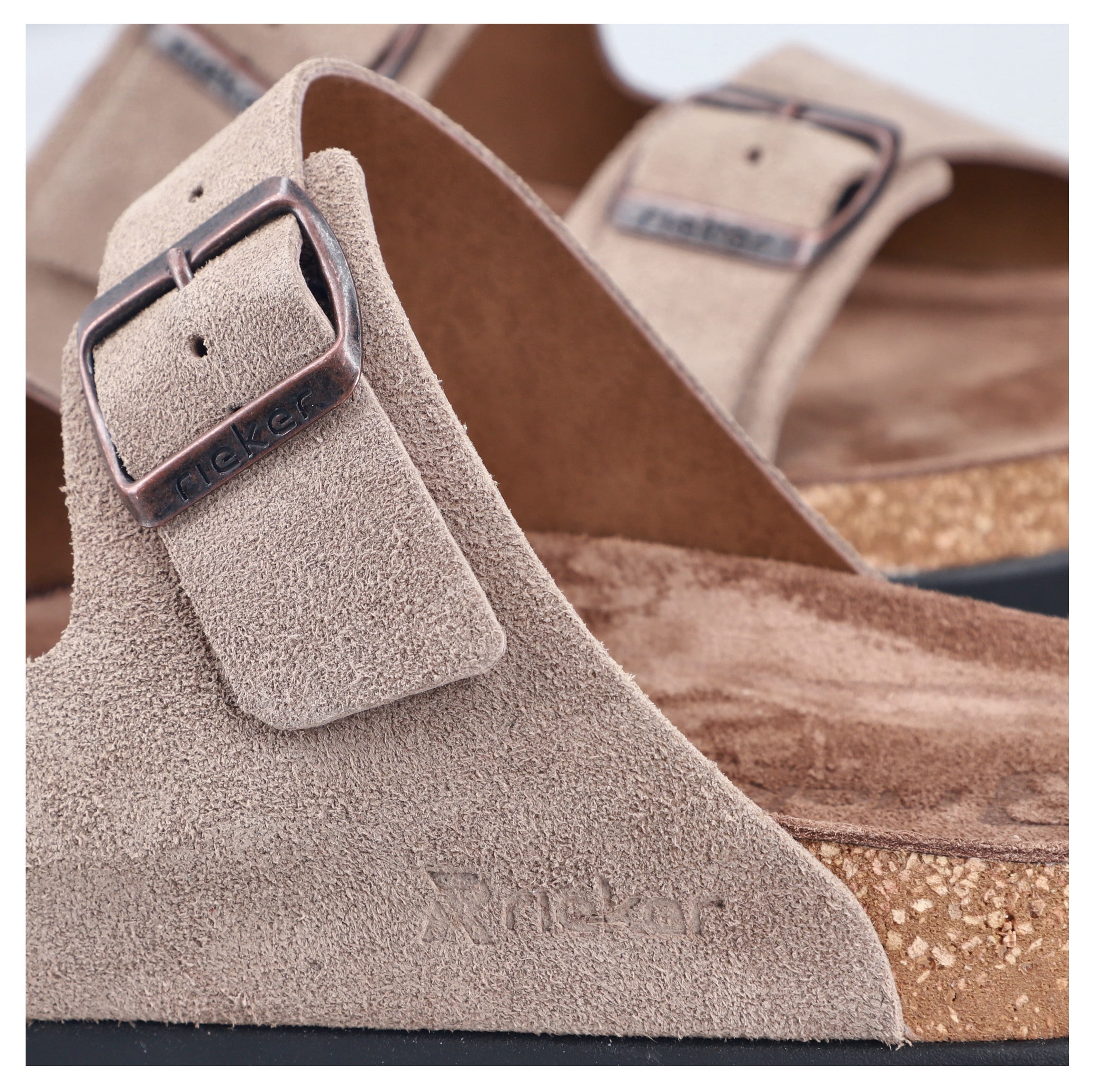 Rieker Pantolette  Sommerschuh, Strandschuh, Hausschuh mit bequemem Fußbett