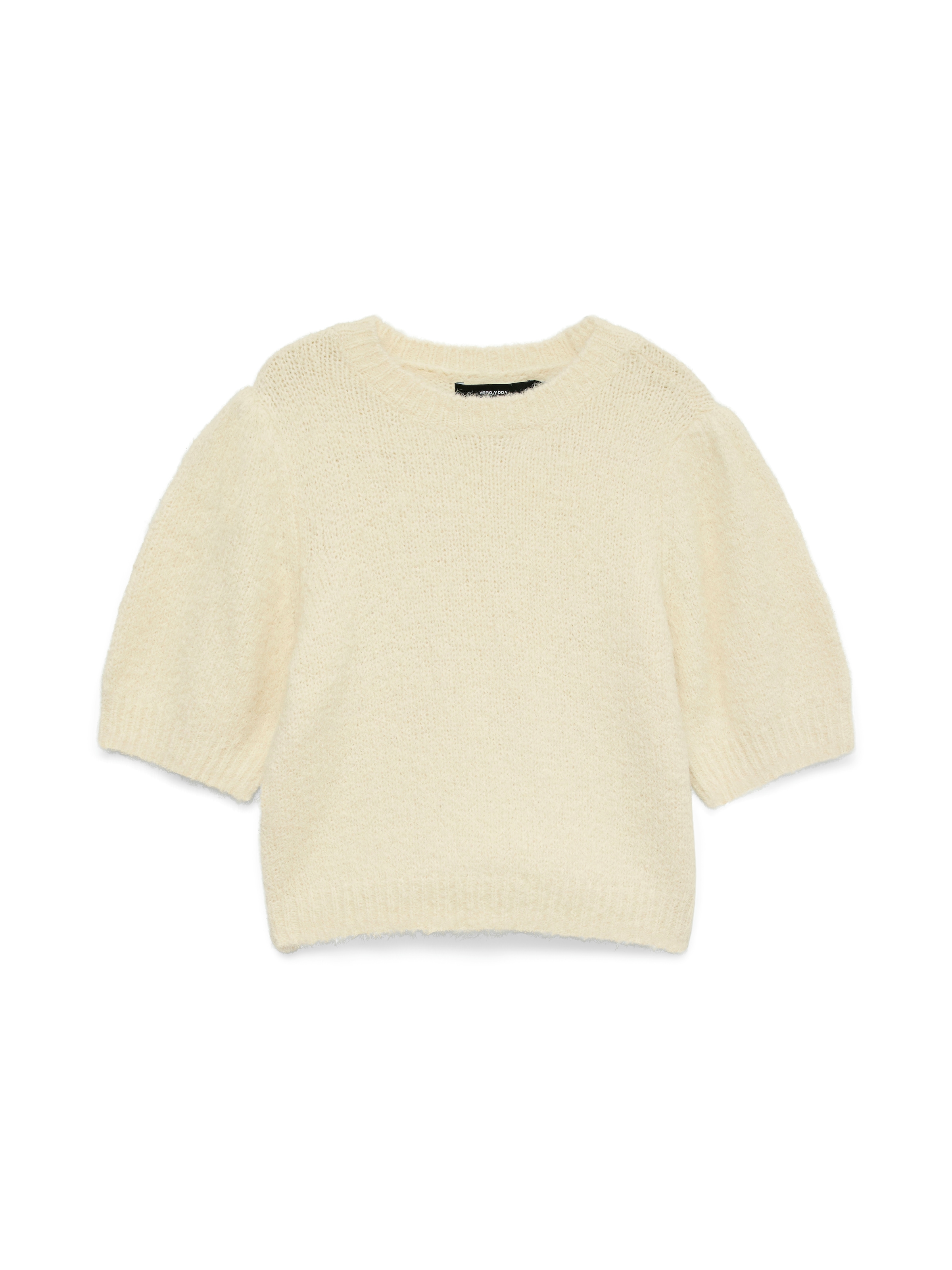 Vero Moda Strickpullover »VMNOVAH SS O-NECK PUFF PULLOVER GA NOOS«
