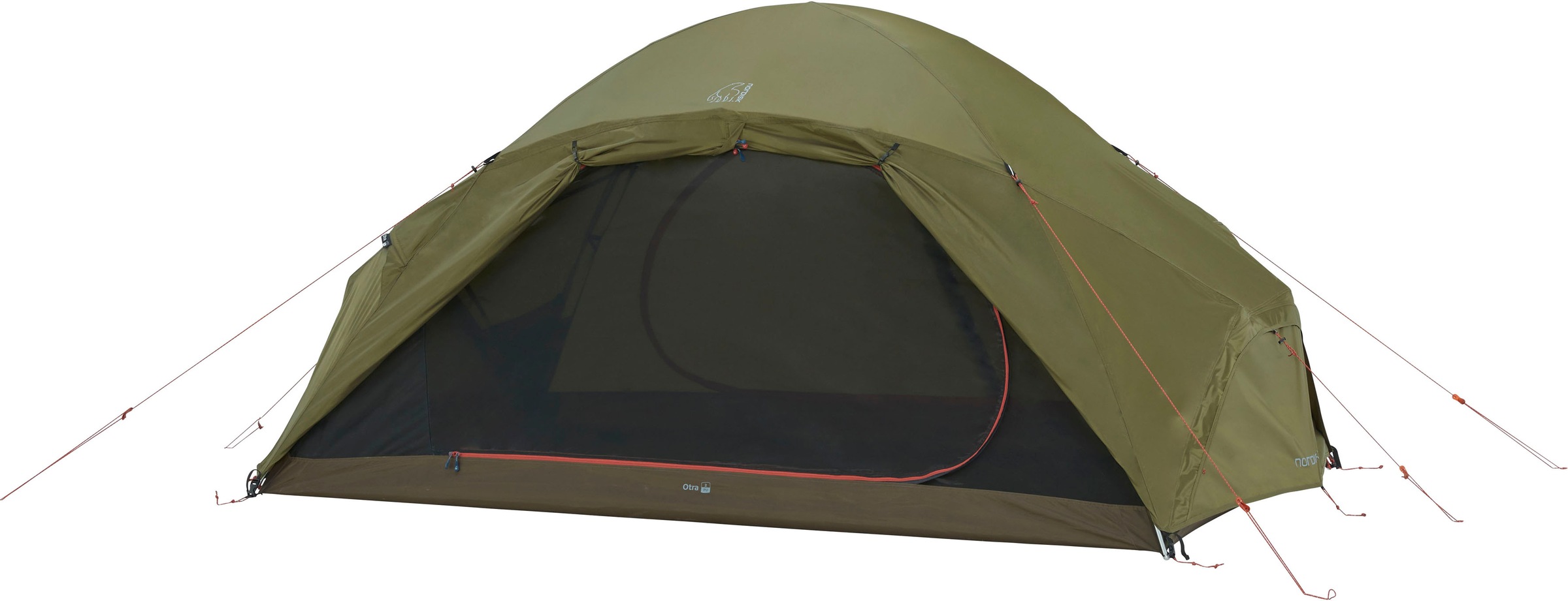 Nordisk Geodätzelt »Otra 2 PU Tent Dark Olive«, 2 St. Personen, (Packung, 1 tlg.)