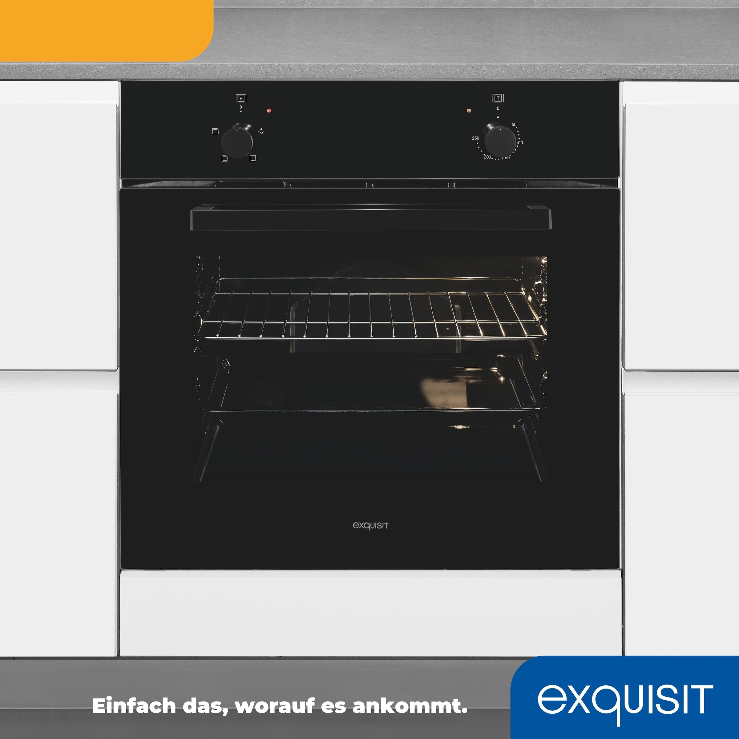 exquisit Einbaubackofen  »EBE255-020 schwarz«