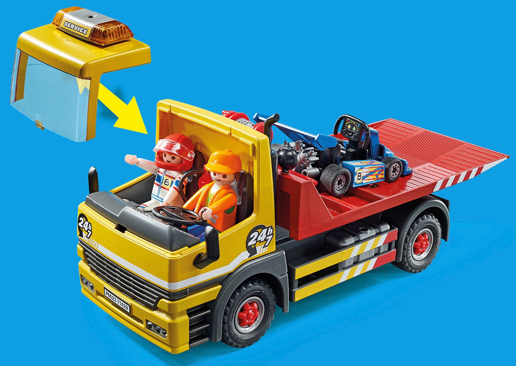 Playmobil® Konstruktions-Spielset »Abschleppdienst (71429), My City Life«, (54 St.), mit Licht