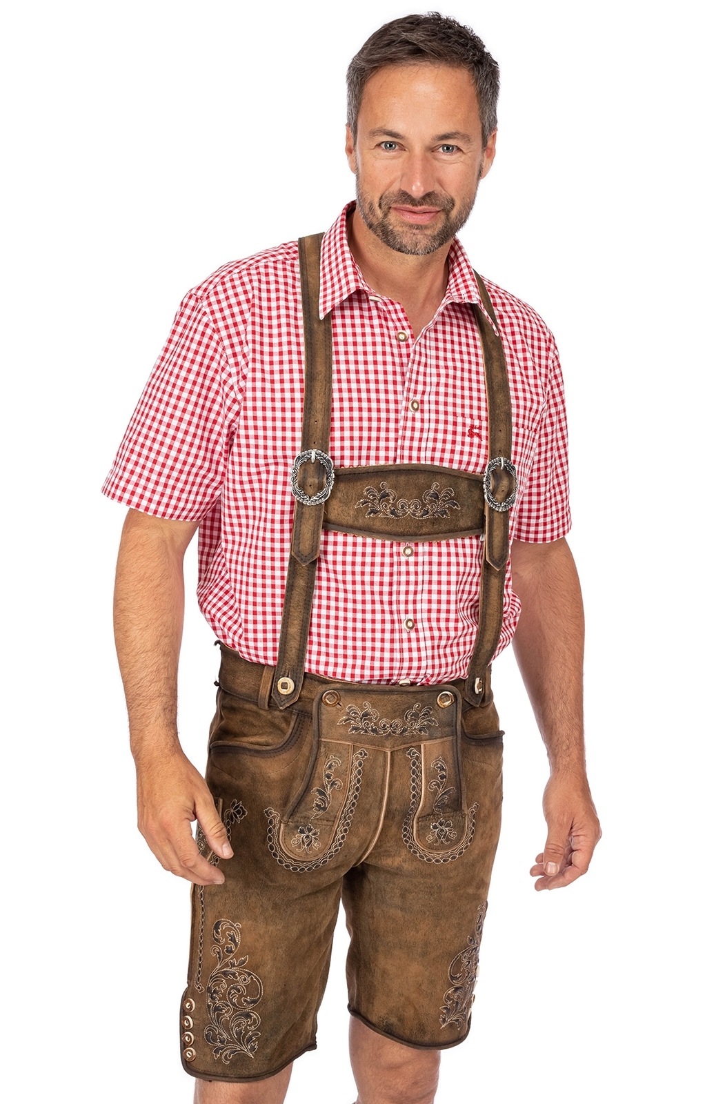 Gwandler Lederhose »Lederhose LUDWIG-gespeckt«