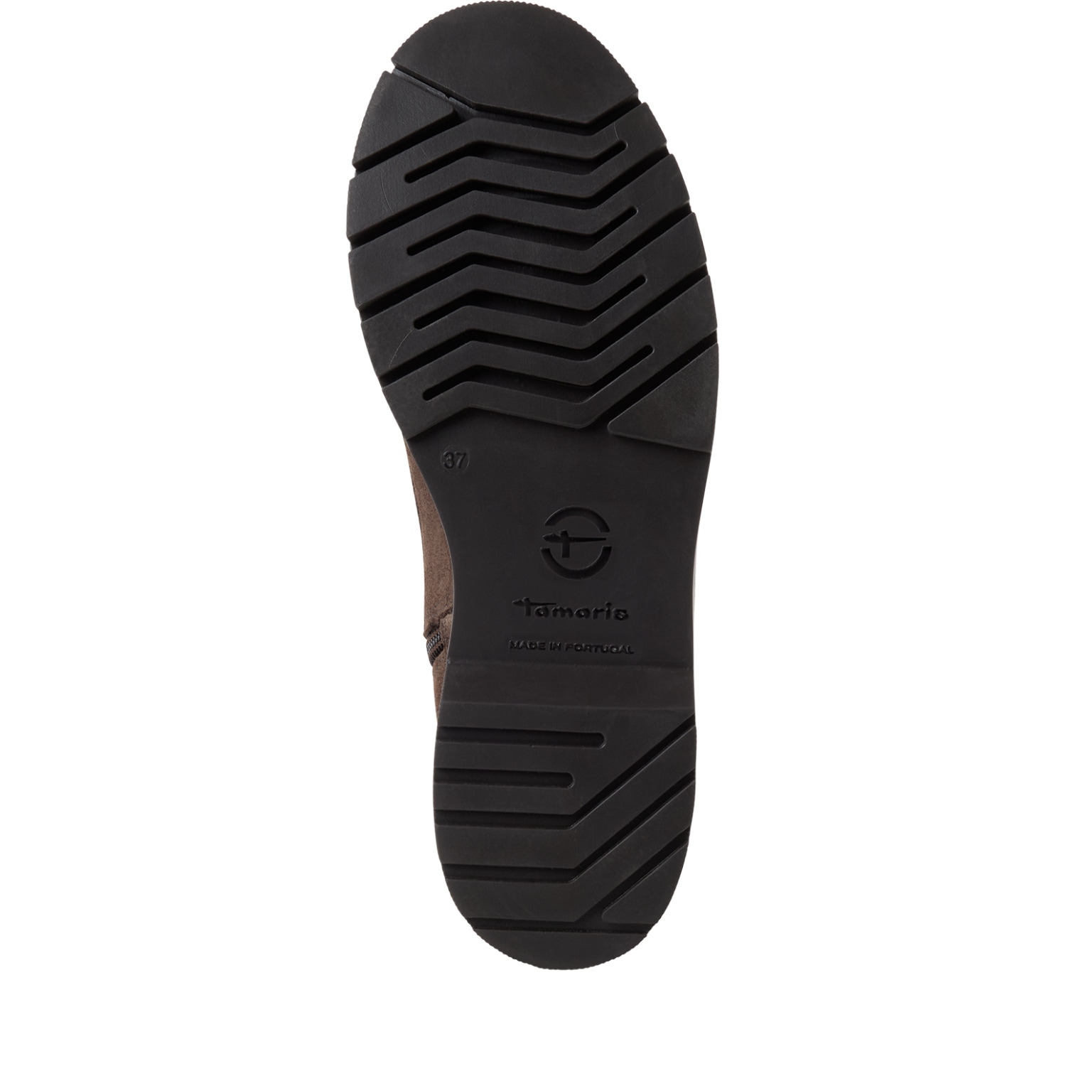 Tamaris Schnürboots  Schnürstiefelette, Chunky Boots mit logobedruckter Anziehlasche