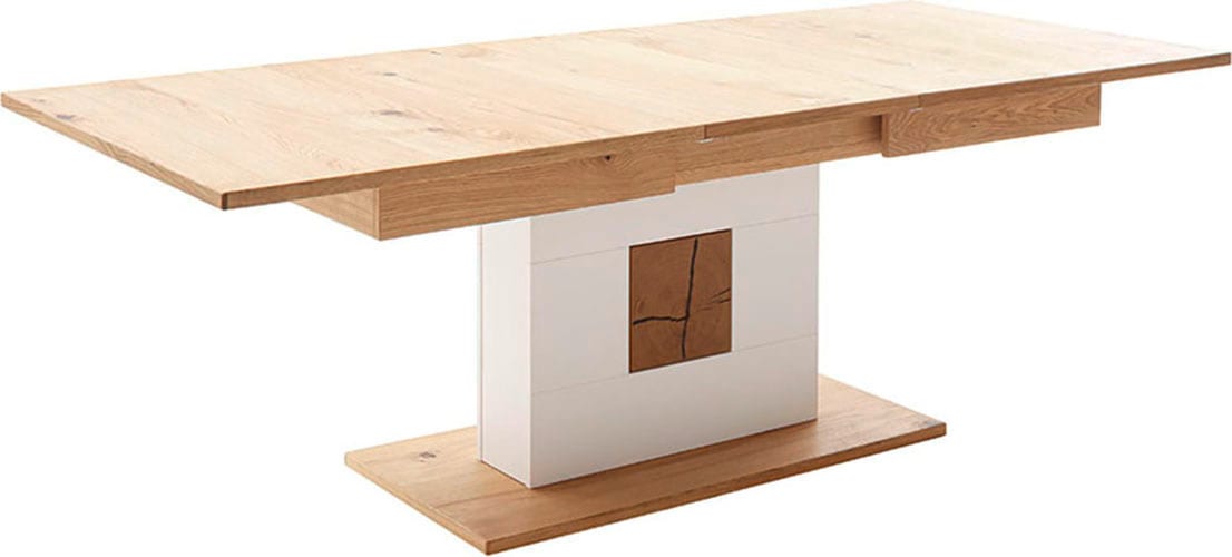 MCA furniture Esstisch »Matadi Esstisch«, (1 St.), Tisch, Auszug, Synchronauszug, Weiß, Holzabsetzung, 180-230cm